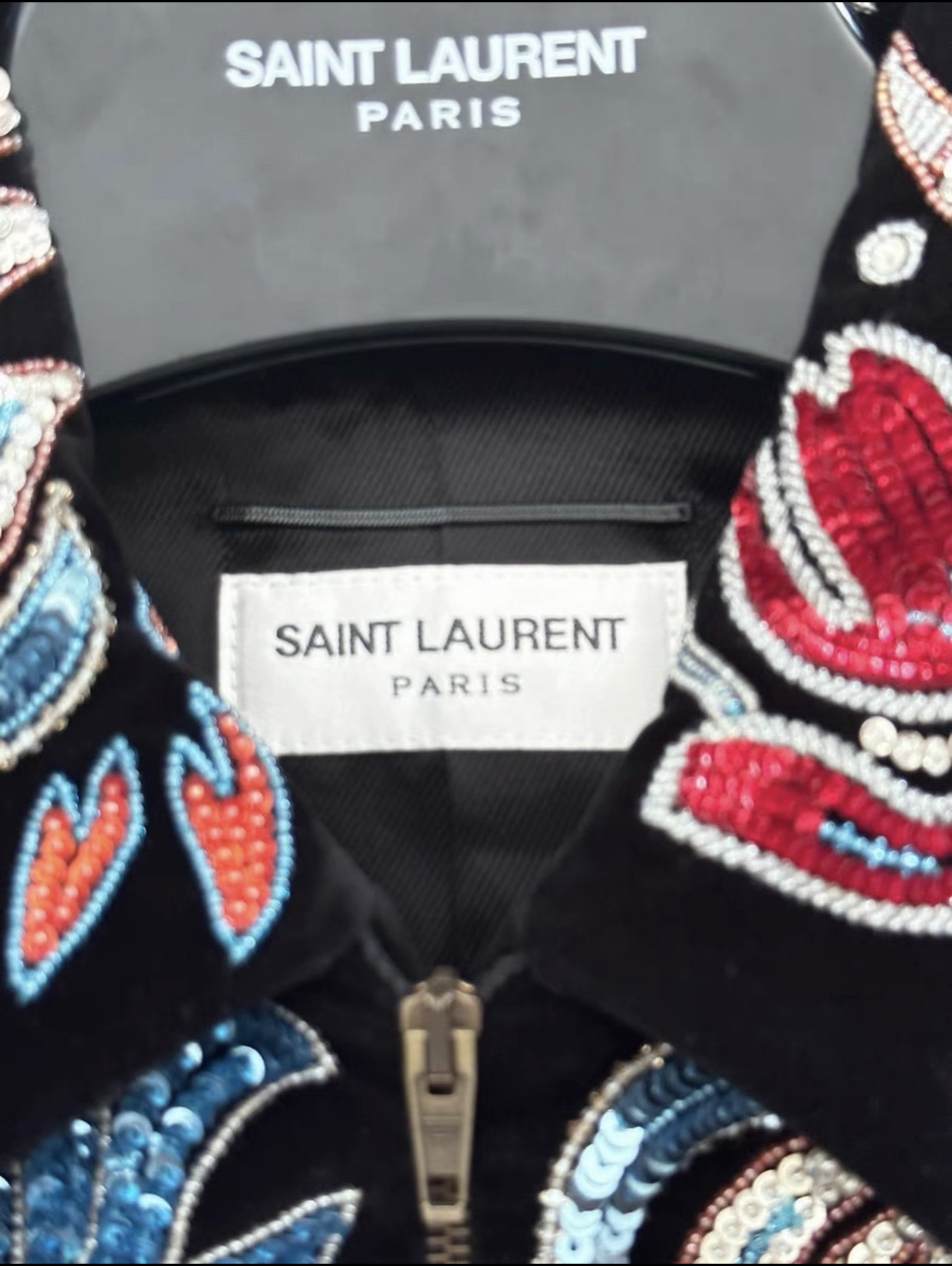 Saint Laurent Paris AW16 Stiched Floral
Jacket