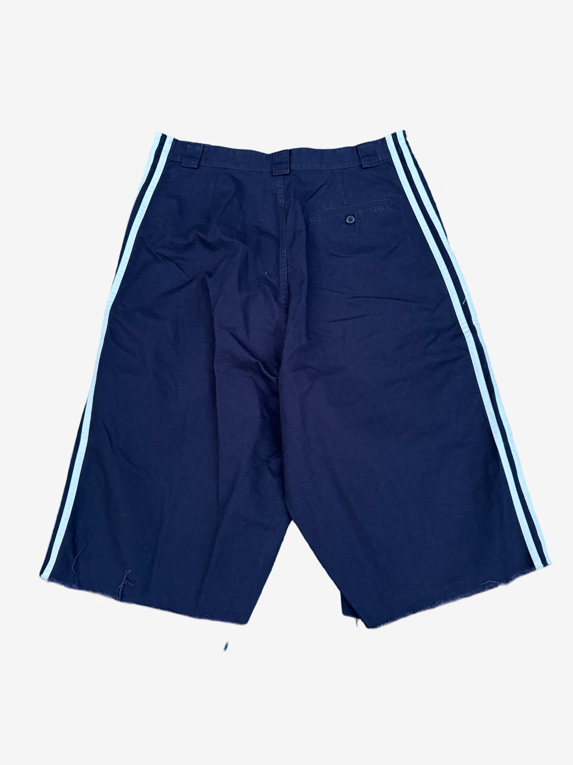 Balenciaga Adidas Navy Overknee Shorts