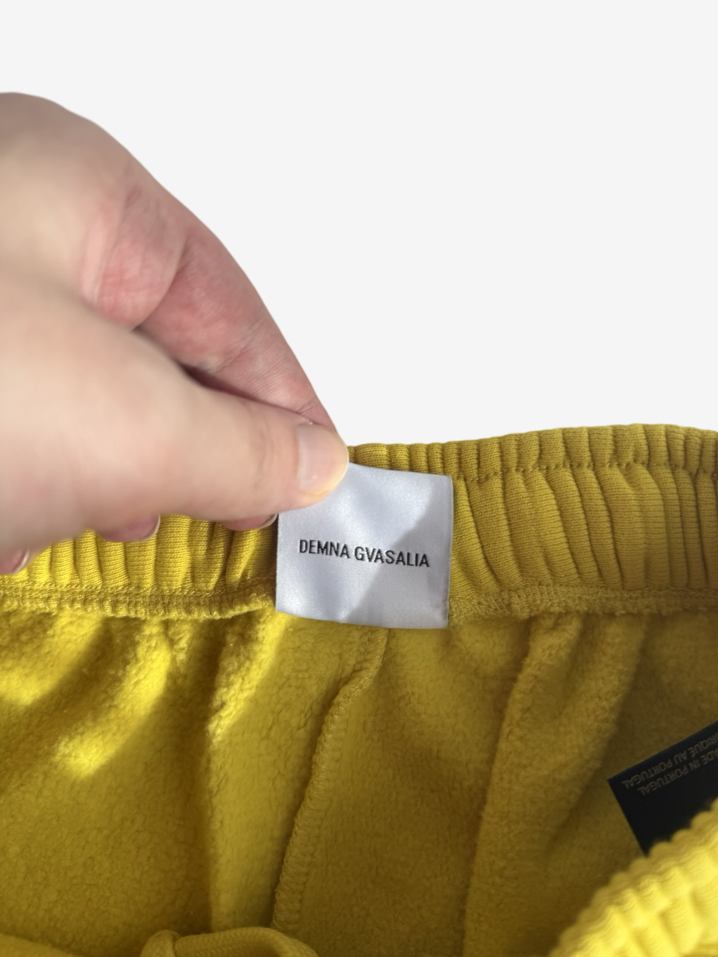 Vetements „Dont Tread on Me“ Yellow Sweatpants