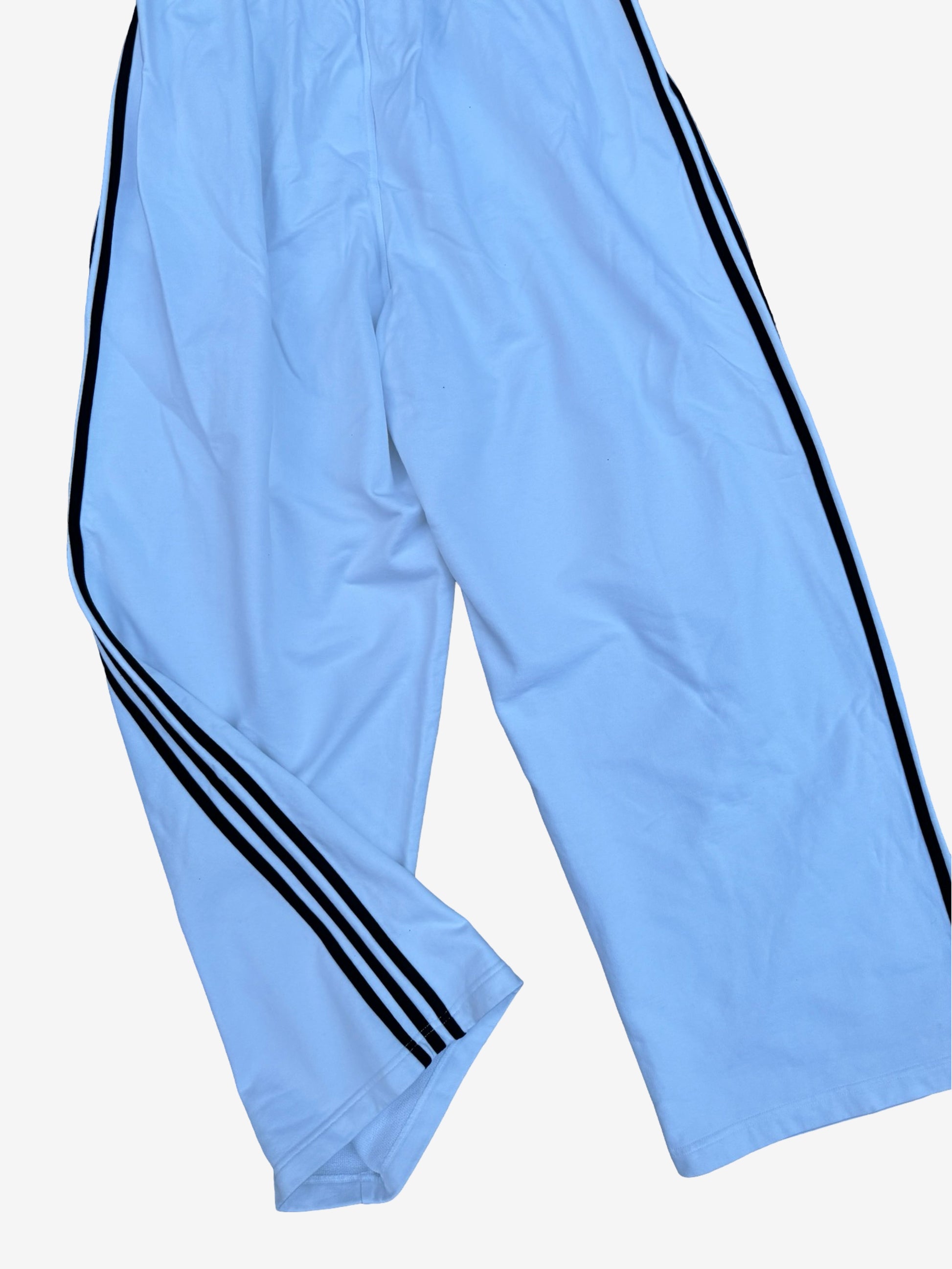 Balenciaga Adidas White Oversized Cotton Sweatpants