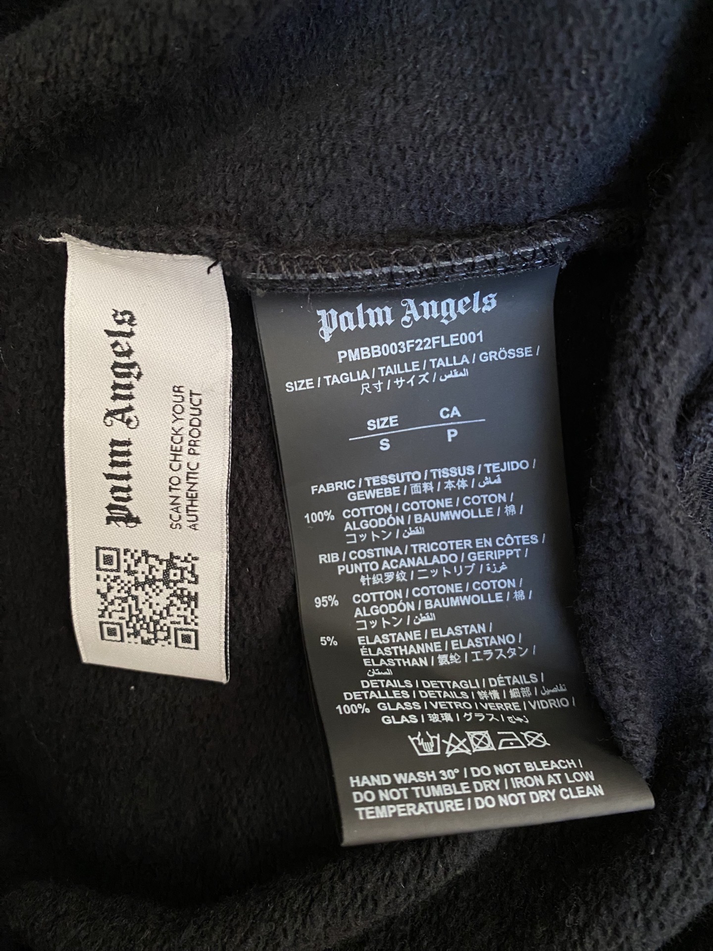 Palm Angels Crystal Logo Hoodie