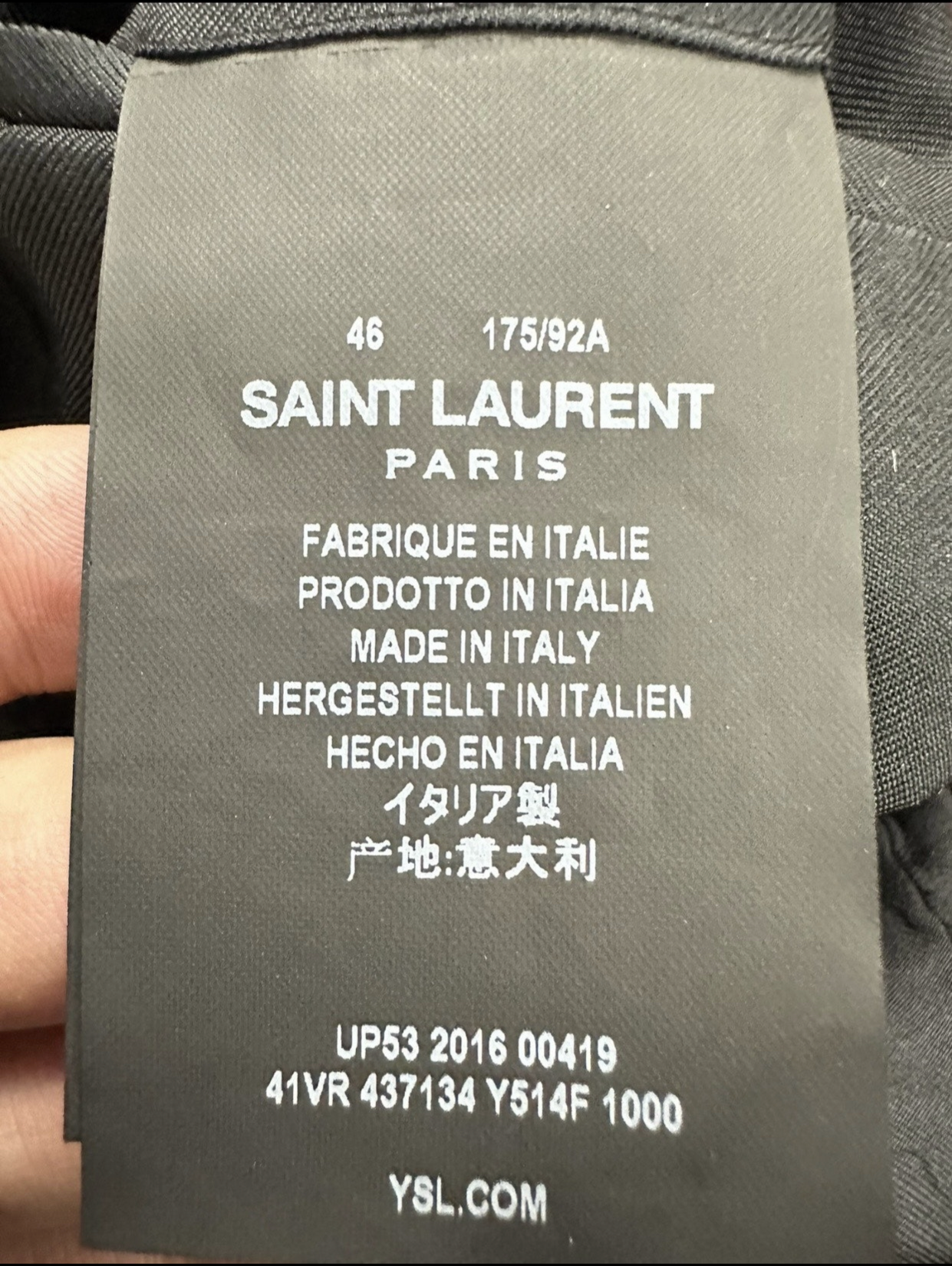 Saint Laurent Paris Officer Suit Jacket/ blazer