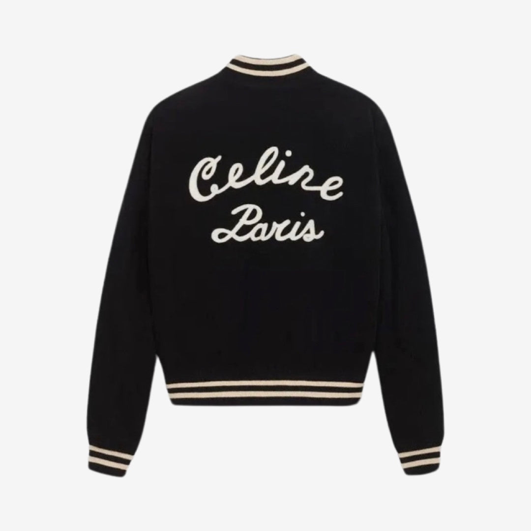 Celine Paris Logo Cord Bomber