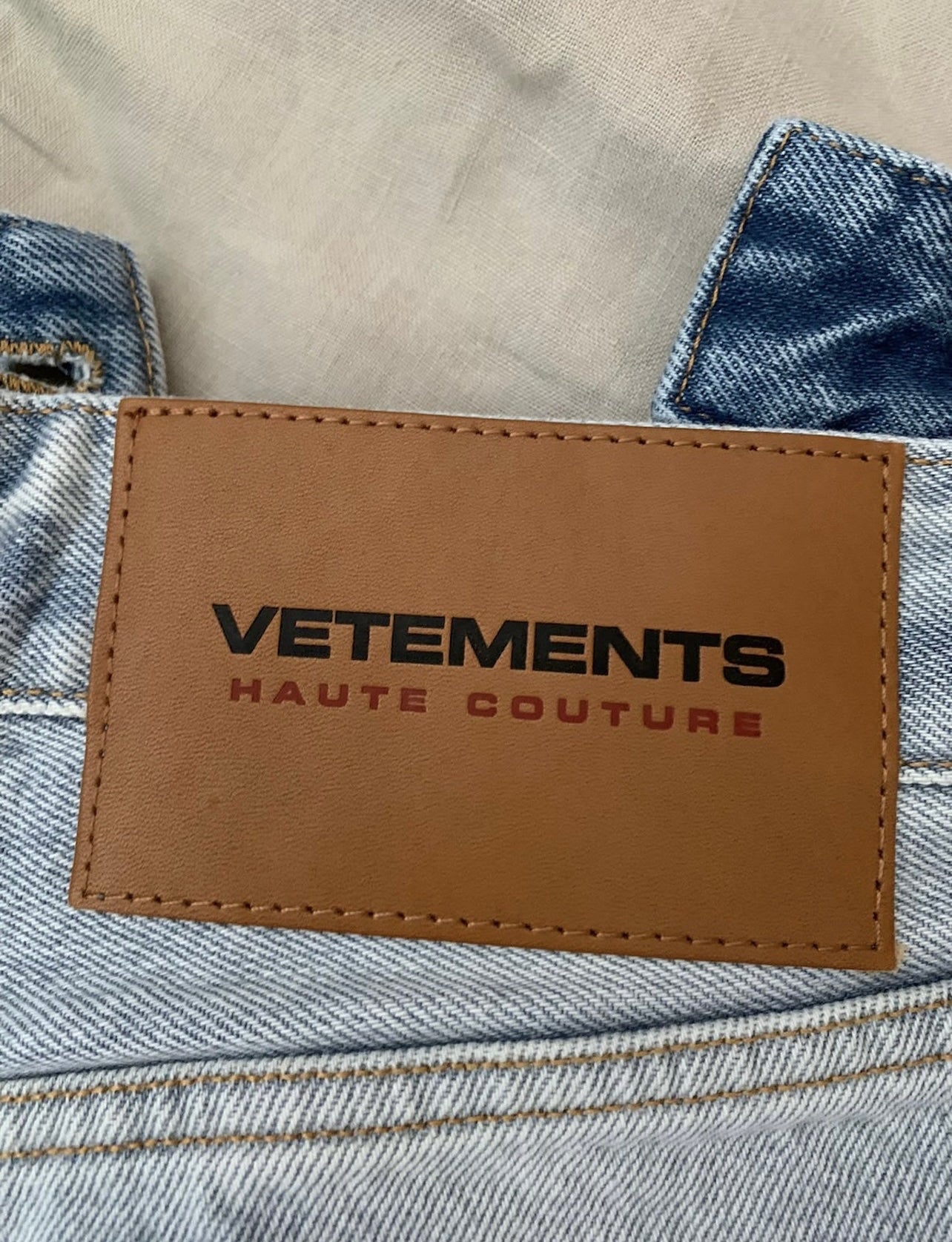 Vetements Destroyed Denim