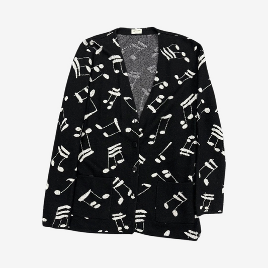 Saint Laurent Paris Mohair Music Note
Cardigan