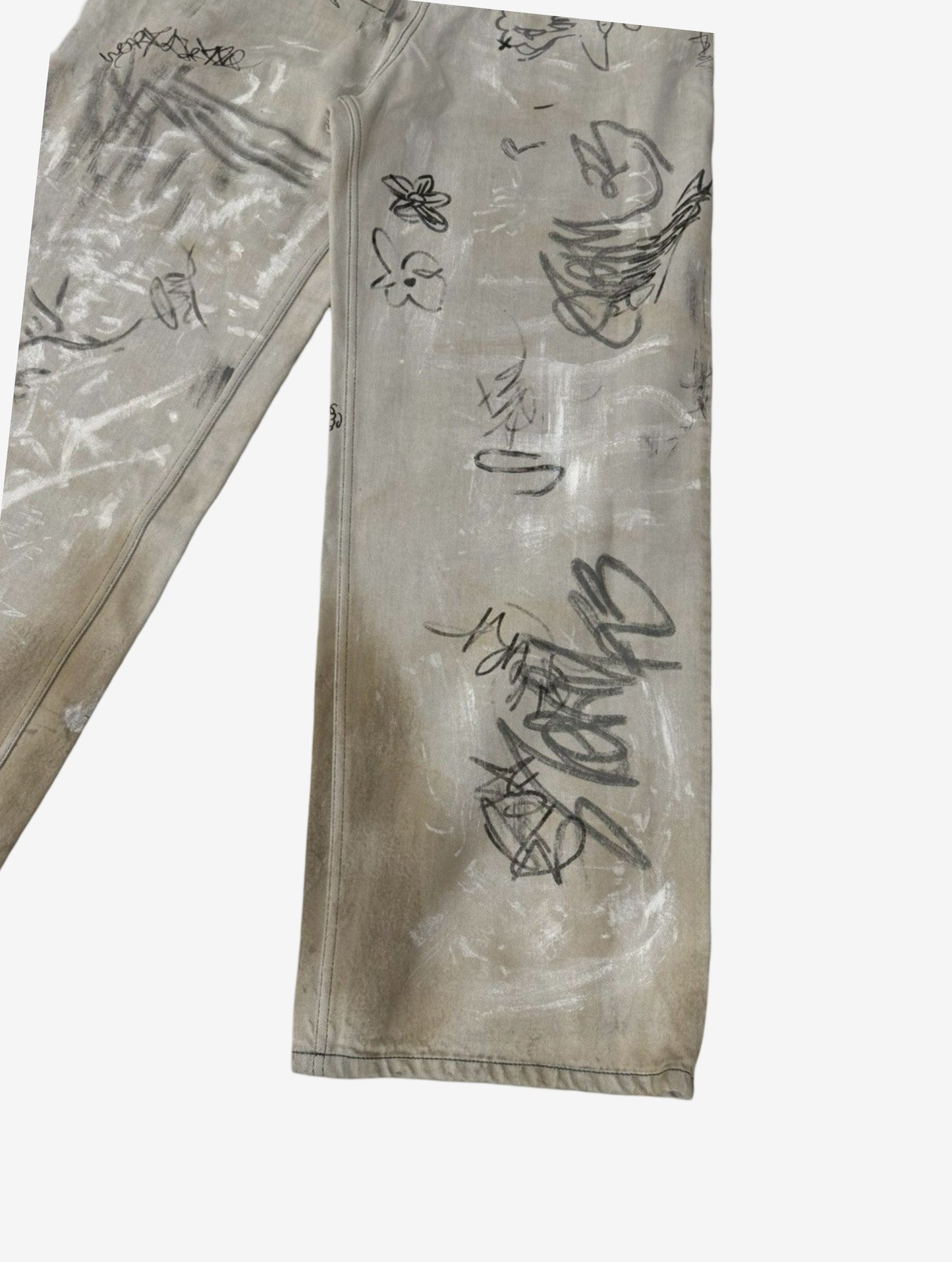 Balenciaga SS23 Graffiti Jeans Baggy