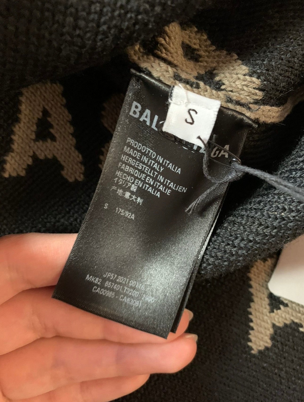 Balenciaga Allover Logo Knit 