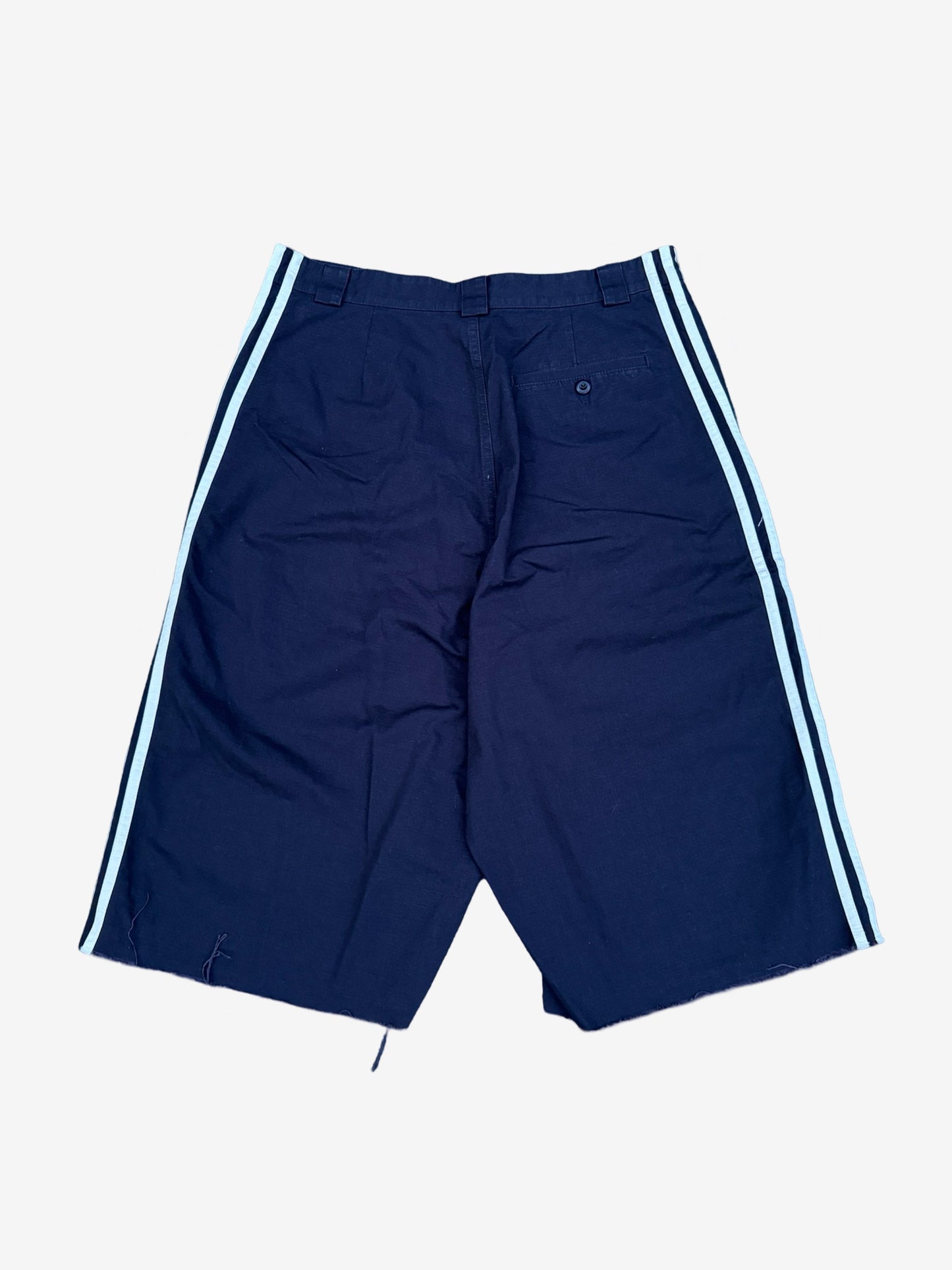 Balenciaga Adidas Navy Overknee Shorts