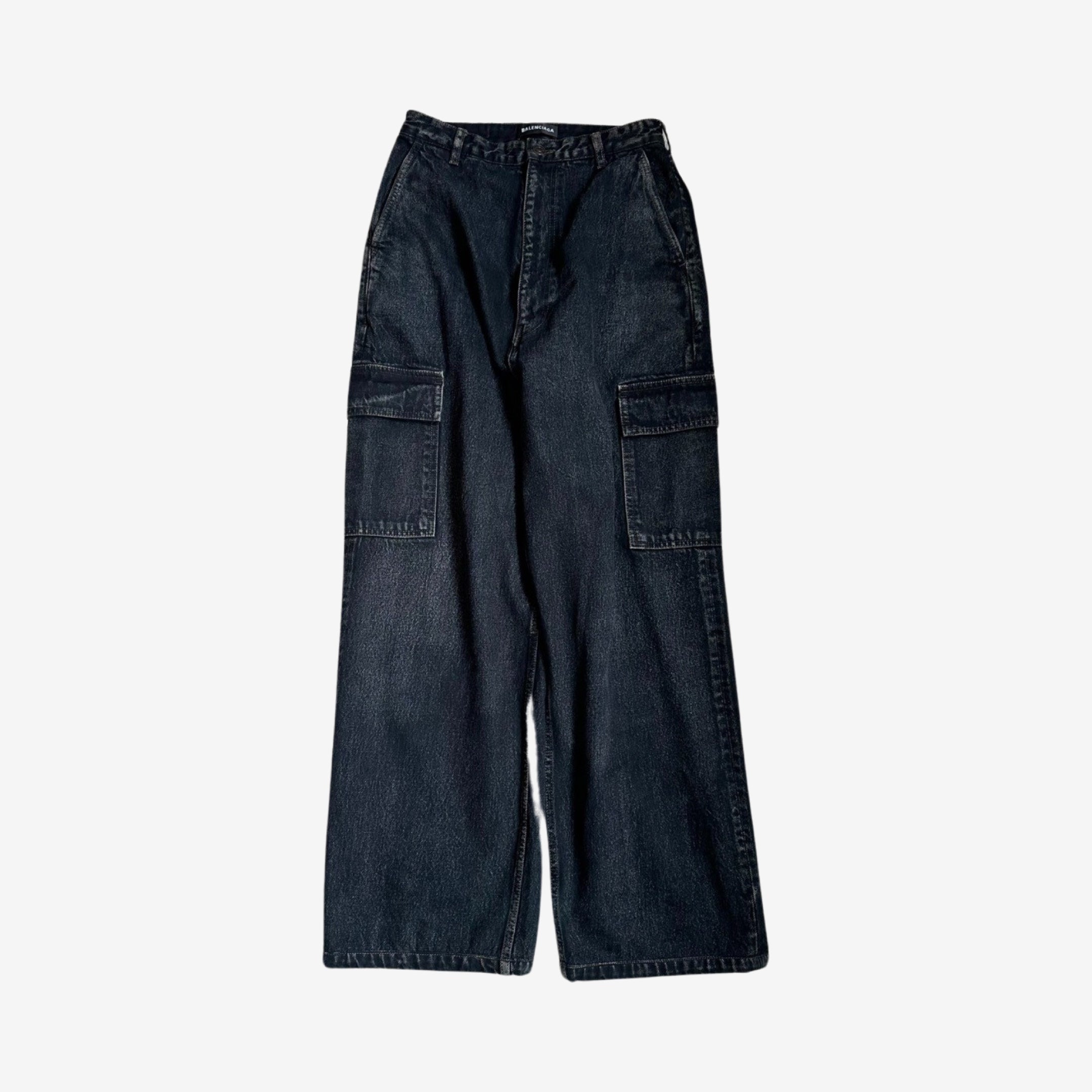 Balenciaga FW20 Baggy Denim Cargo Pants FyouGrails