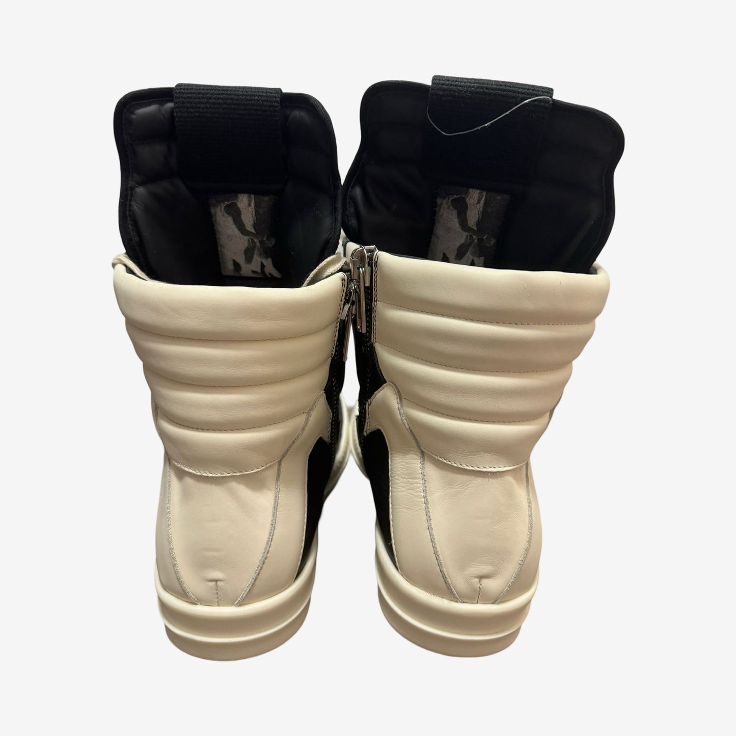 Rick Owens Geobaskets Black White Mainline