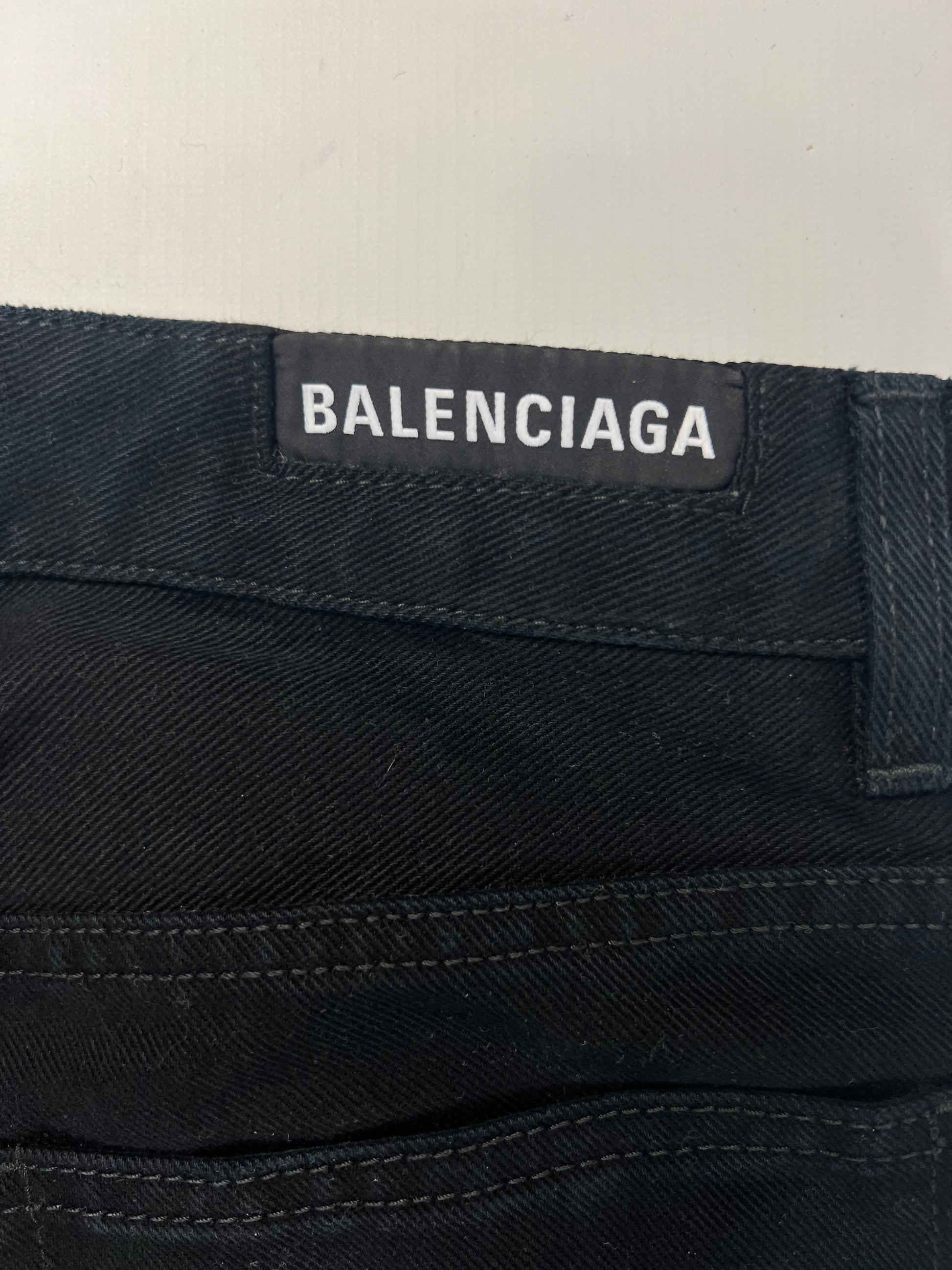 Balenciaga Lost Tape Black Flared Denim Sz.S