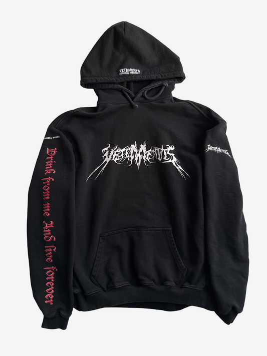 Vetements AW16 TFD Total Fucking Darkness Hoodie Homme Sz.M