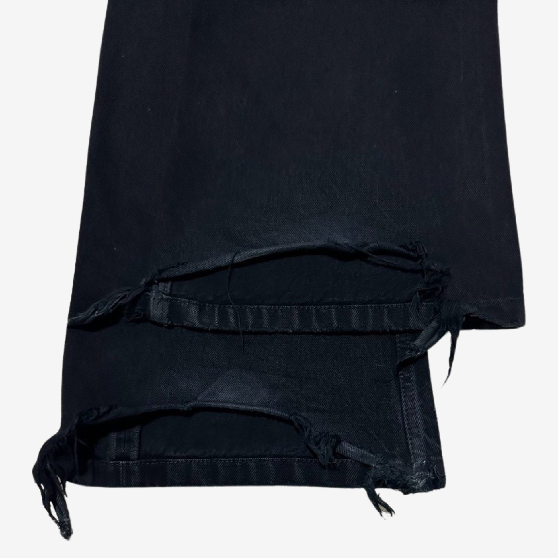 Balenciaga FW22 Black Flared Denim