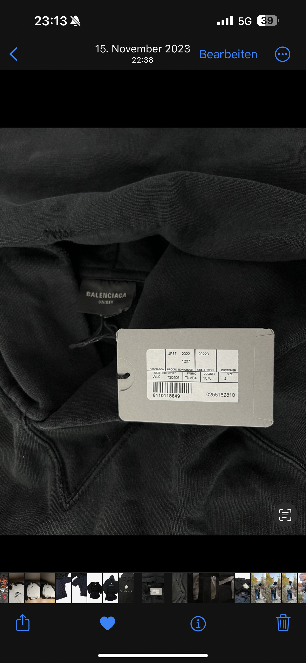 Balenciaga FW22 Runway Be Different Hoodie