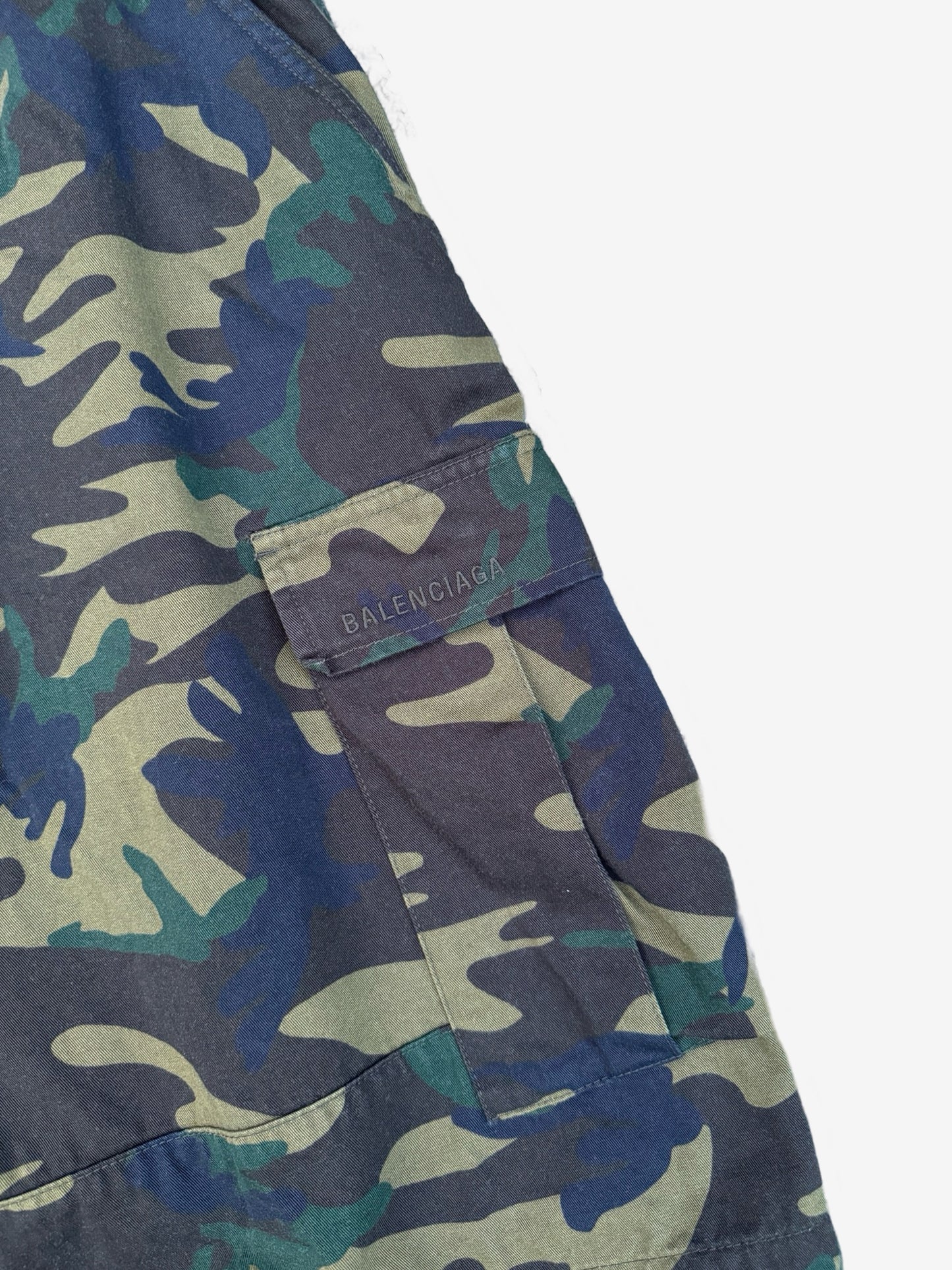 Balenciaga Camouflage Cargo Baggy Shorts