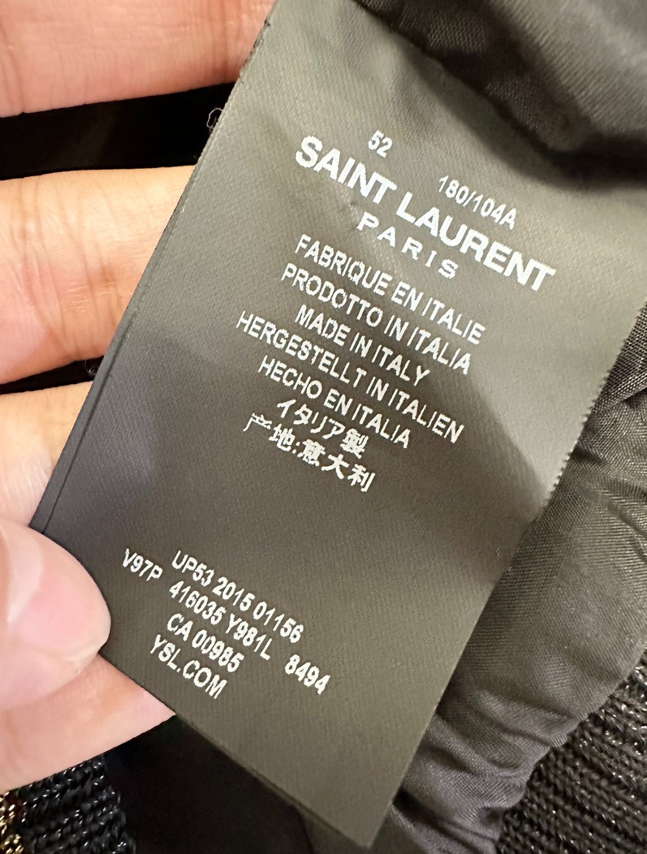 Saint Laurent Paris SS16 Tiger & Eagle Satin Jacket