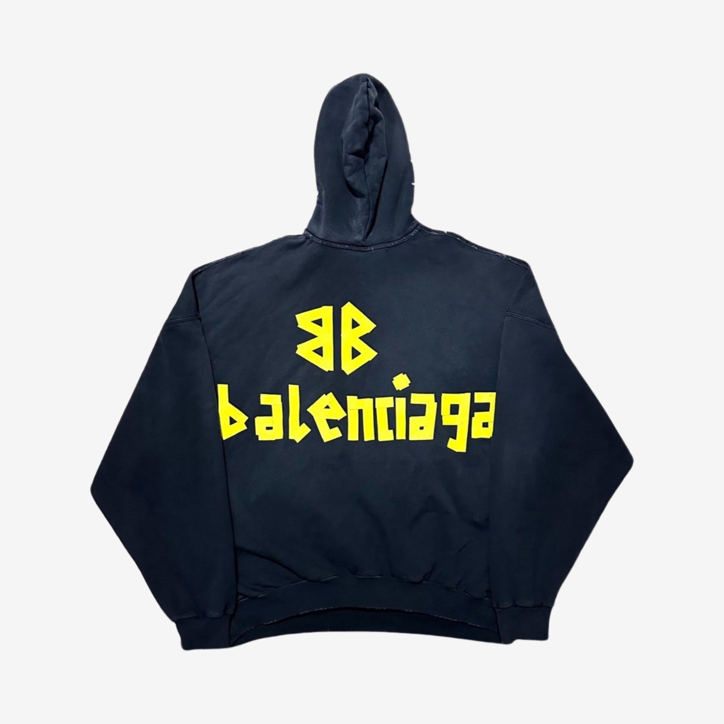 Balenciaga SS23 Oversized Logo Tape Type Hoodie