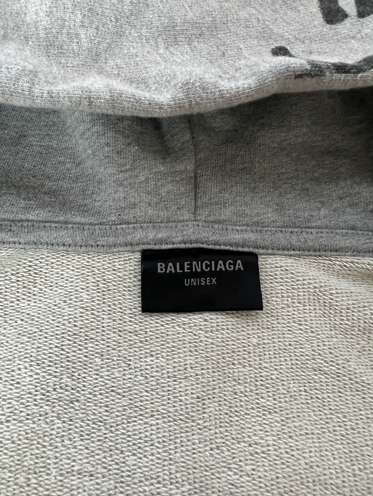 Balenciaga SS23 Grey Skate Graffiti Zip Hoodie