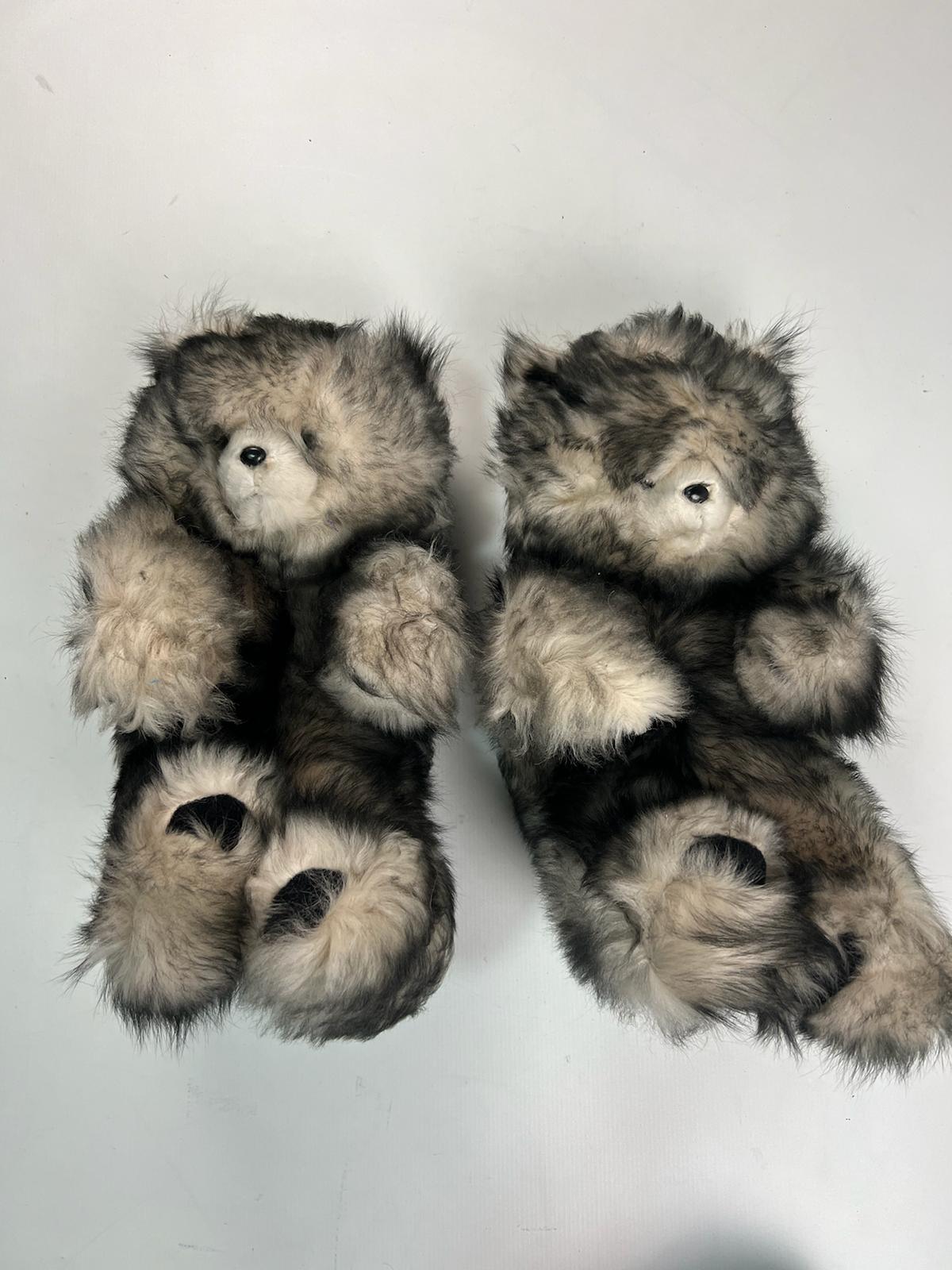 Vetements Grey Fur Bear Shoes