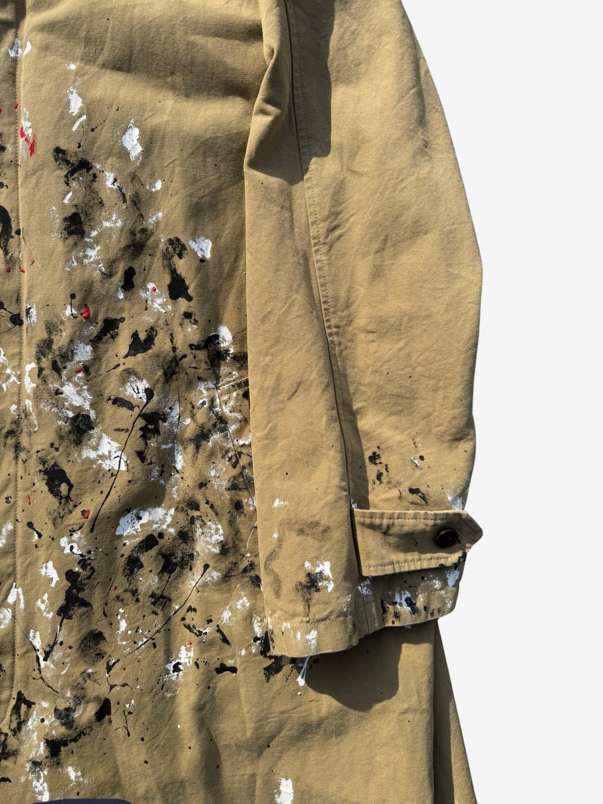 Balenciaga SS22 Lost Tape Splatter Detailed Carcoat