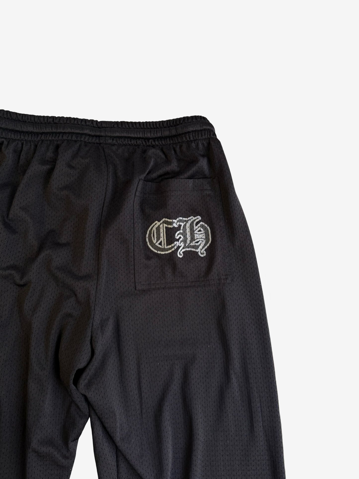 Chrome Hearts Black Warm Up Mesh Sweatpants