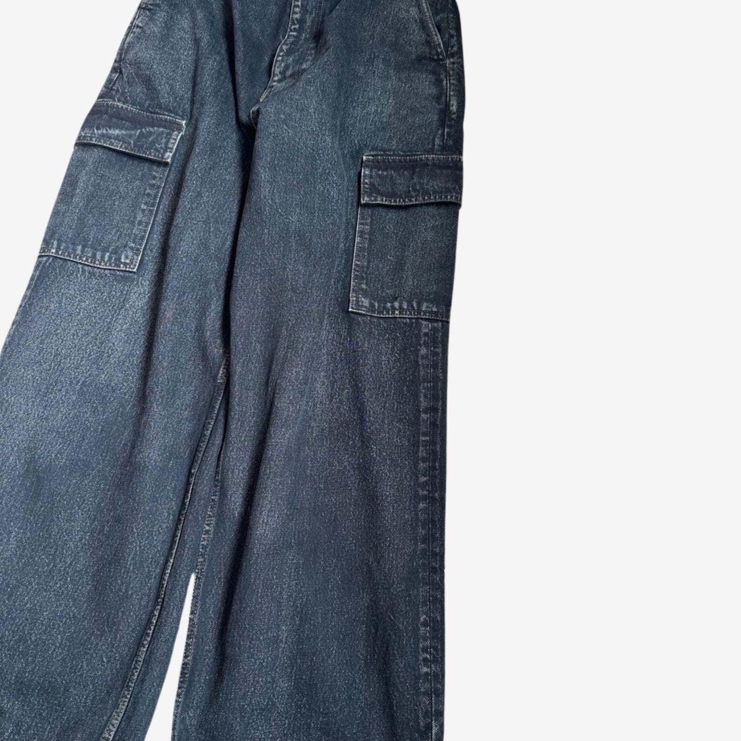 Balenciaga FW20 Baggy Denim Cargo Pants