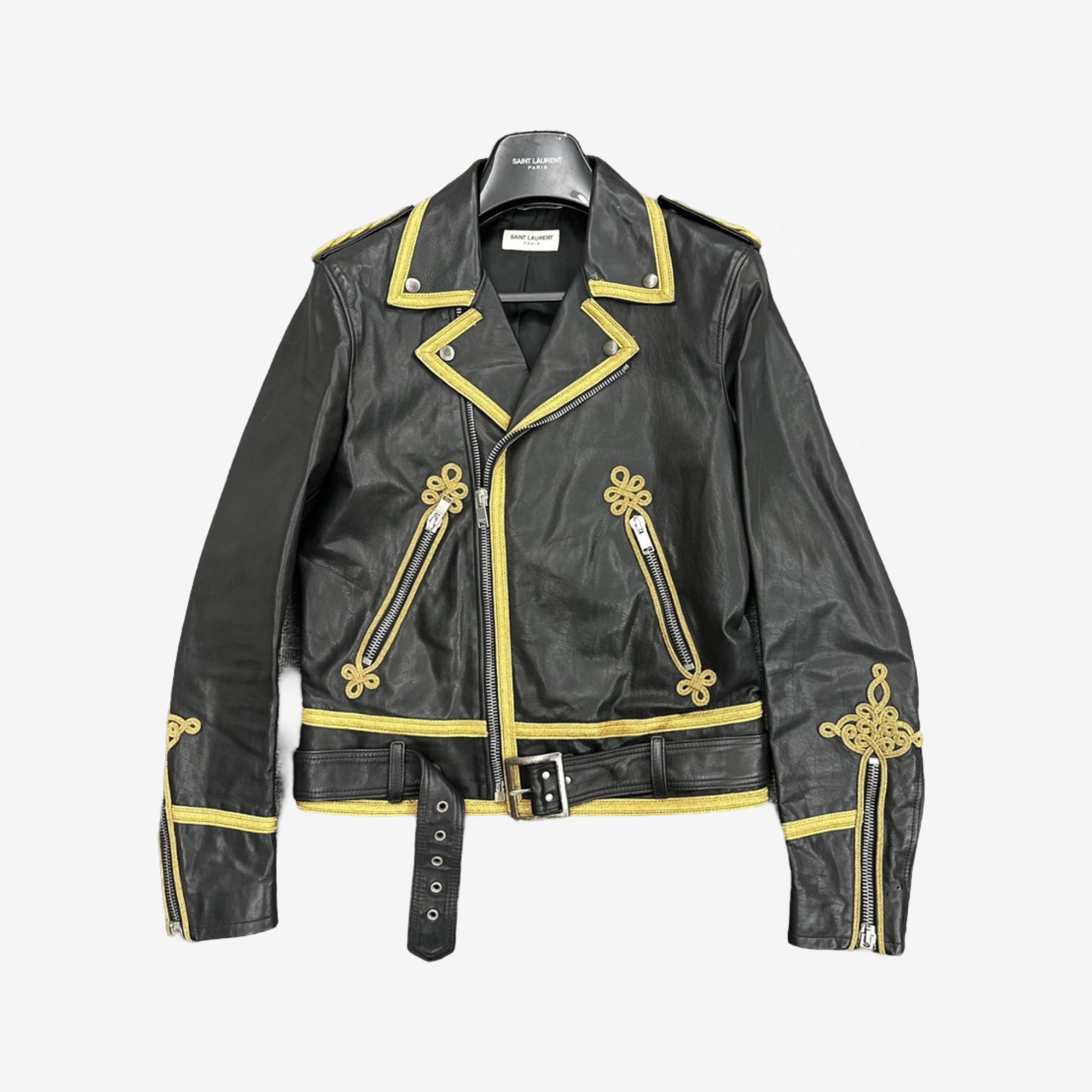 Saint Laurent Paris SS15 LO1 Officer Leather Jacket