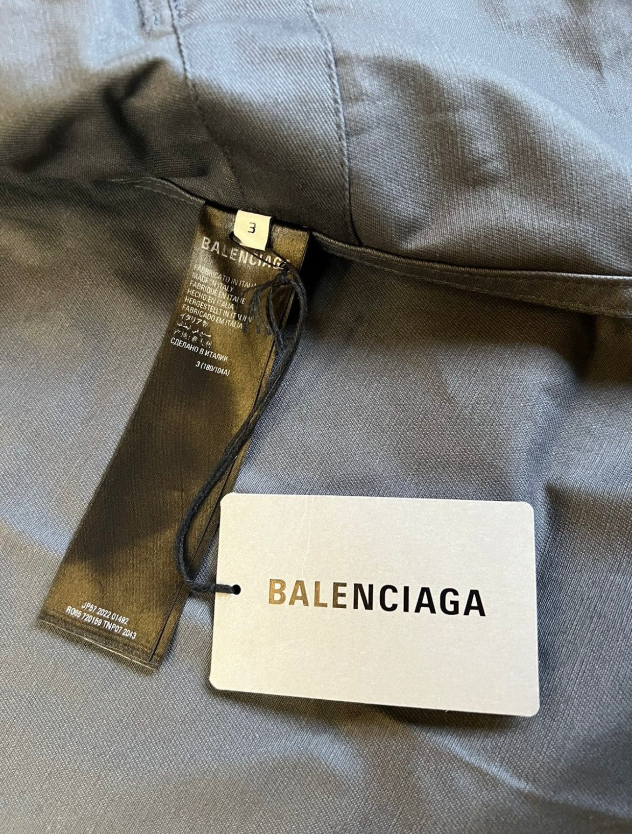 Balenciaga AW22 Multipocket oversized workwear jacket