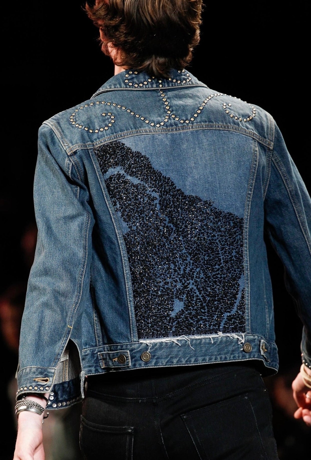 Saint Laurent SS15 Runway Chrystal Denim
Jacket