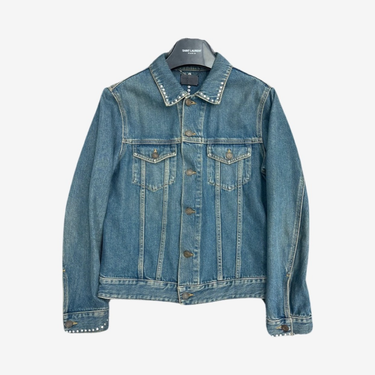 Saint Laurent SS15 Runway Chrystal Denim
Jacket