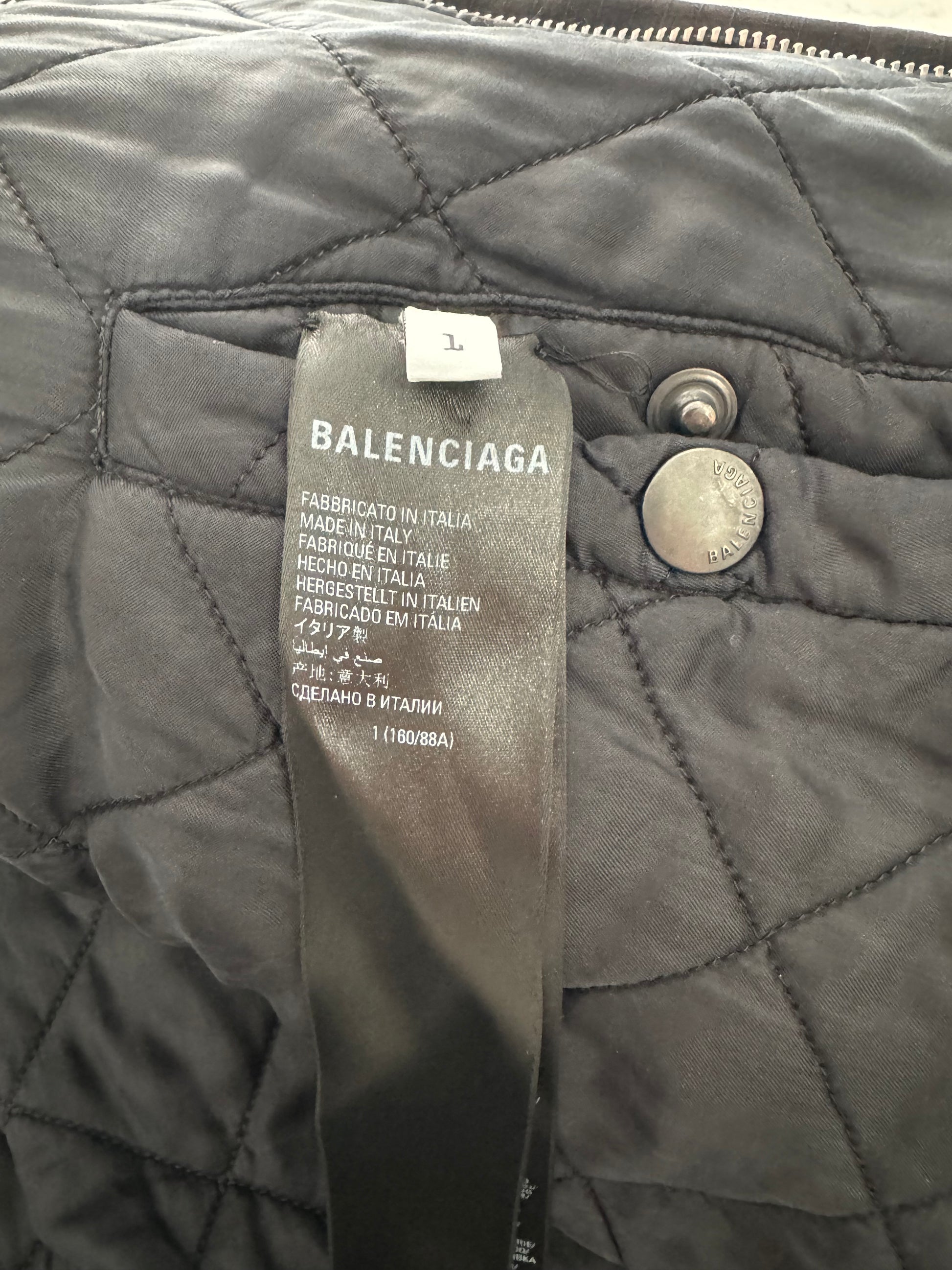 Balenciaga Black Destroyed Unity Bomber