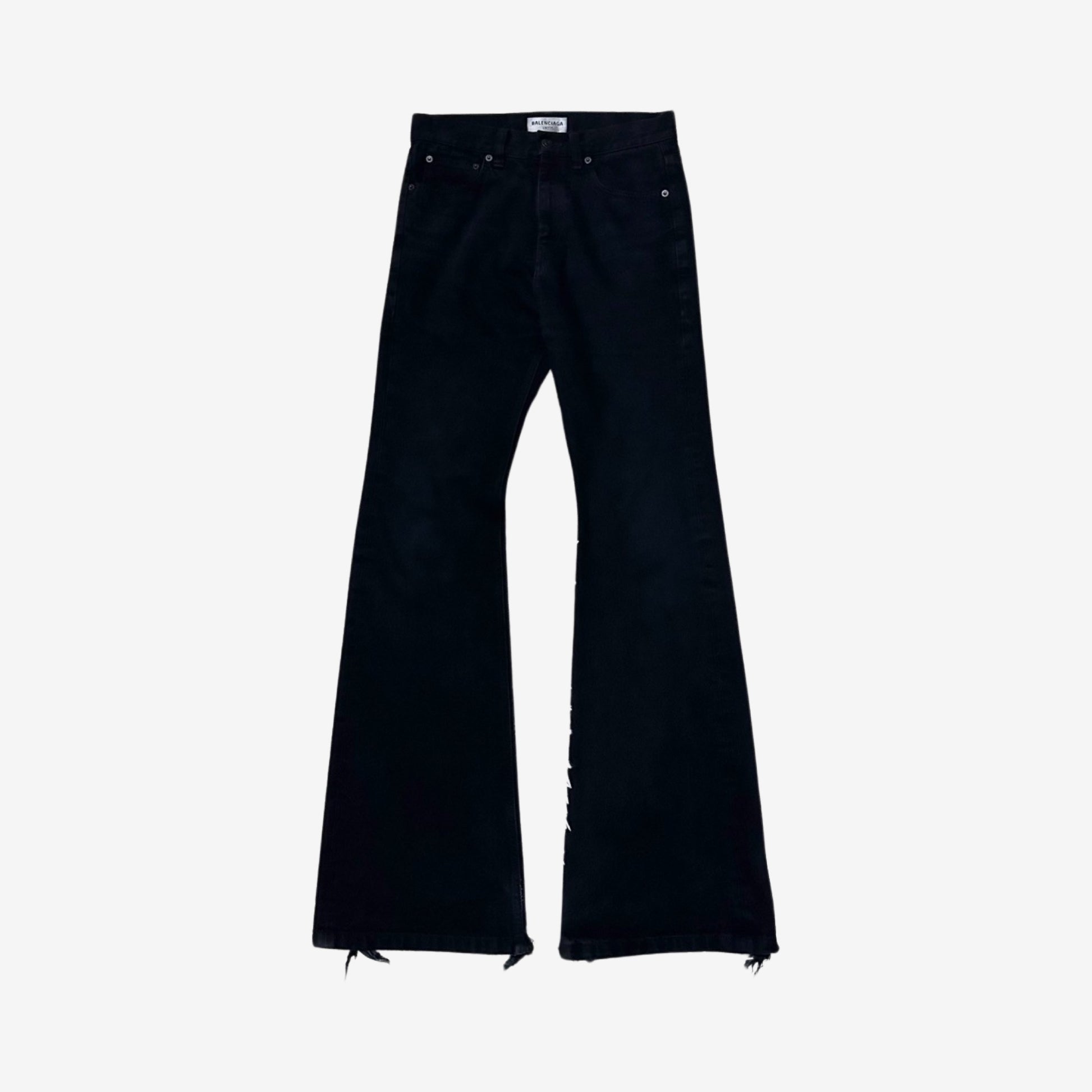 Balenciaga FW22 Black Flared Denim