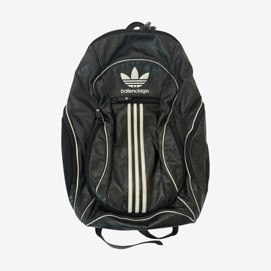 Balenciaga Adidas Leather Backpack Black Sz.L