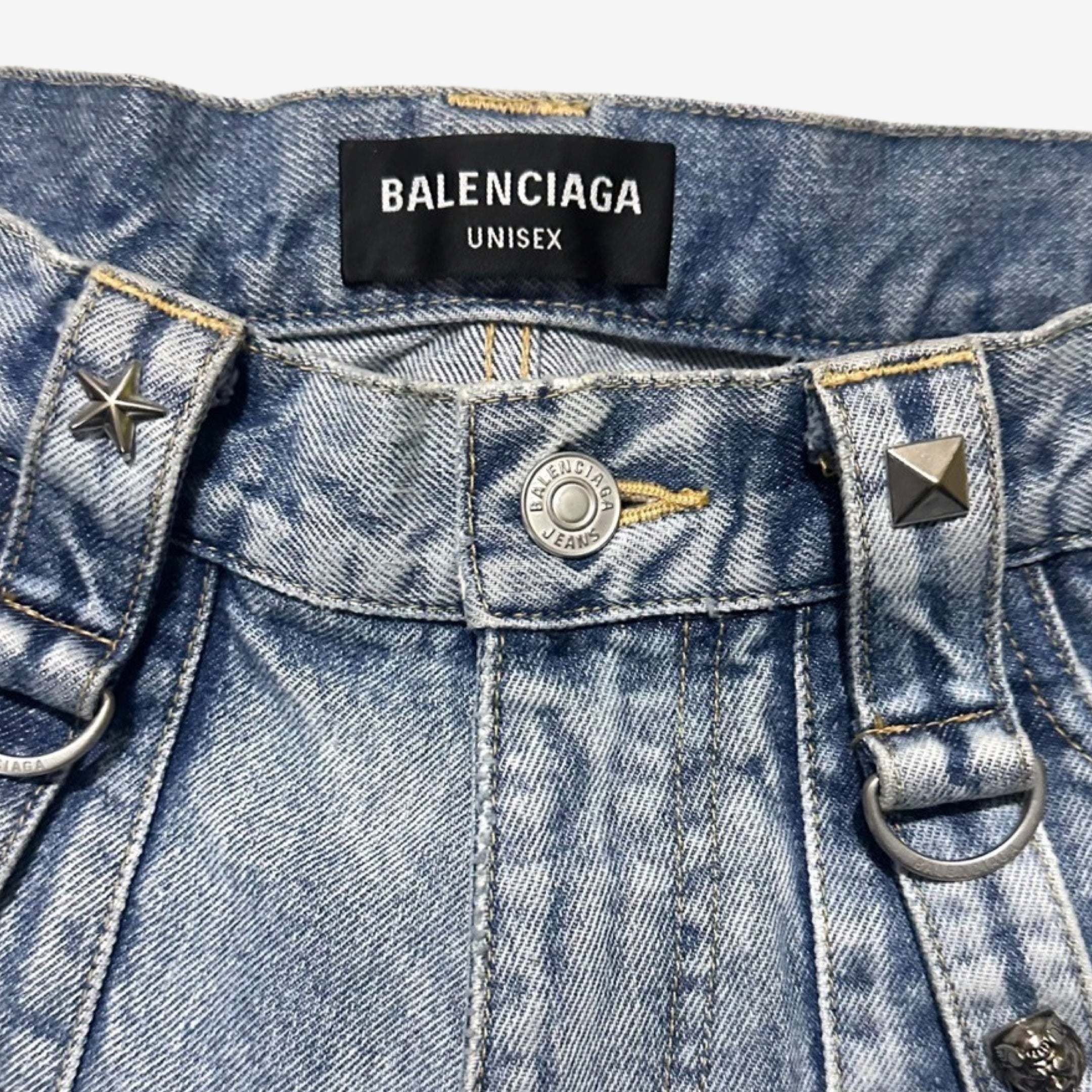 Balenciaga Baggy Raver Jeans Blue – FyouGrails