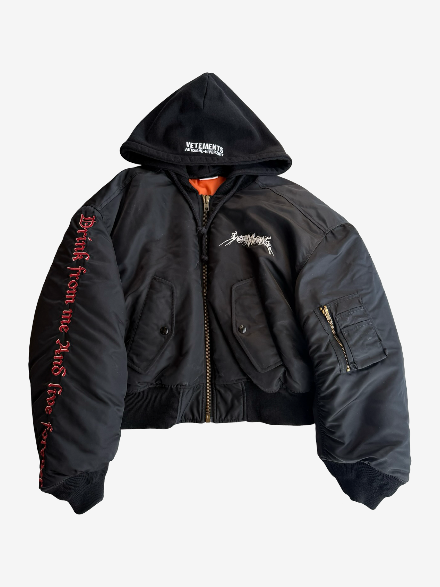 Vetements FW16 Total Fucking Darkness (TFD) Femme Bomber Sz.XS