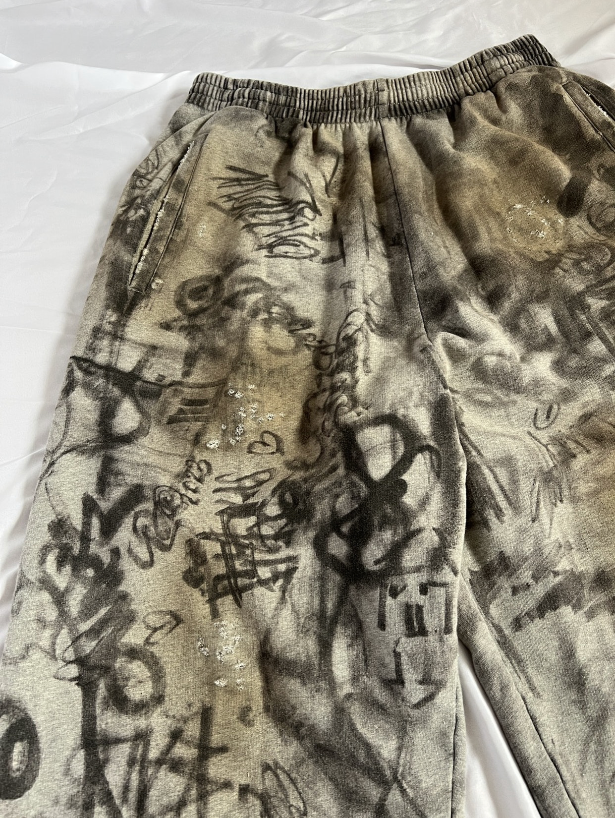 Balenciaga SS23 Grey Graffiti Skate Jogger