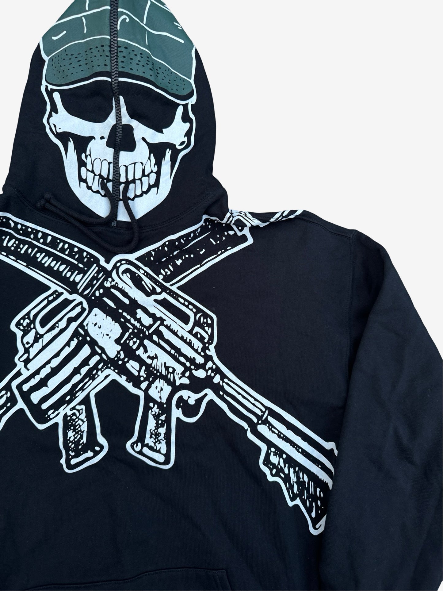 Vetements SS19 Marine Skull Gimp Hoodie