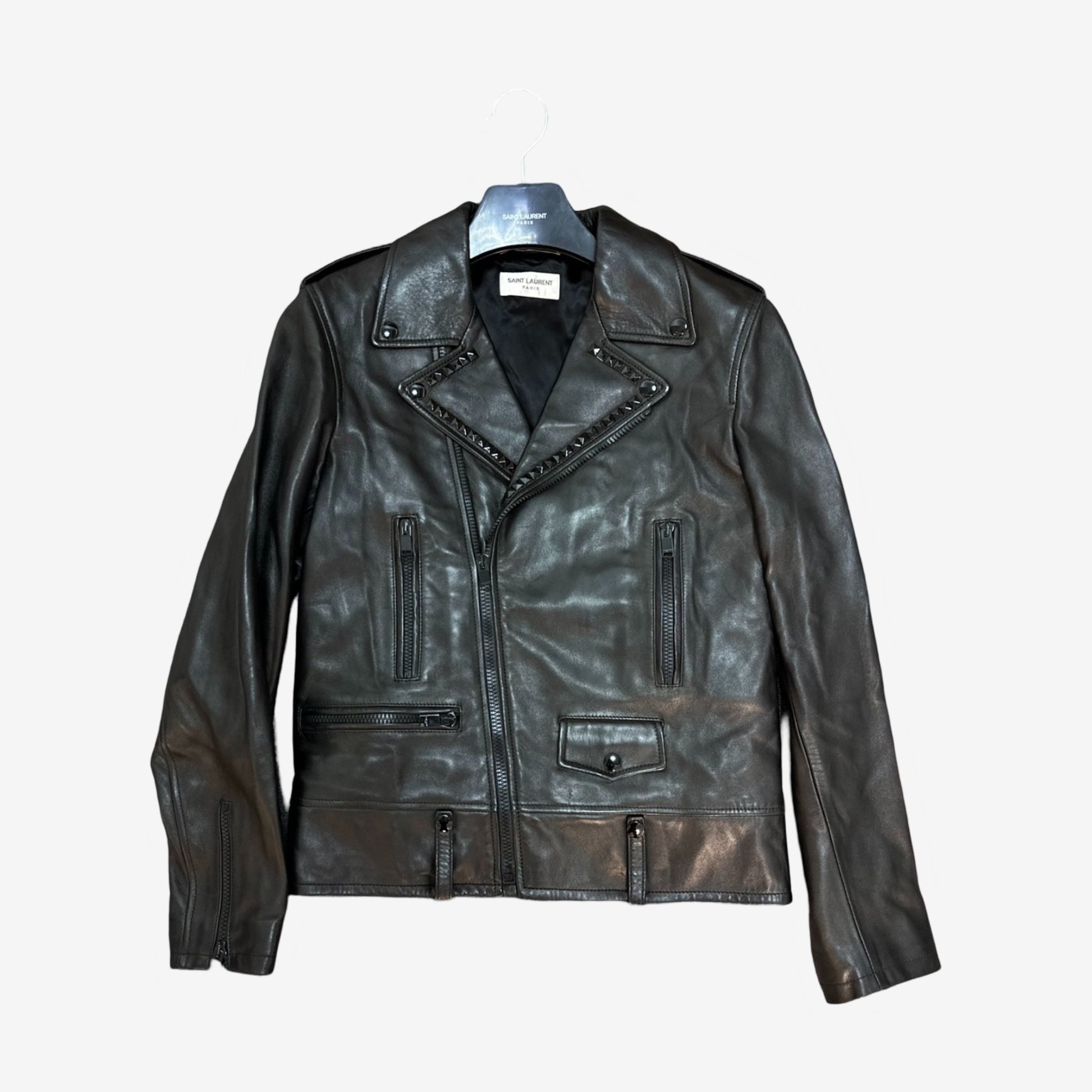 Saint Laurent Paris SS16 Studded LO1 Leather Jacket