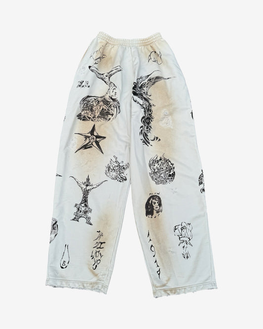 Balenciaga SS24 Tattoo Baggy Sweatpants