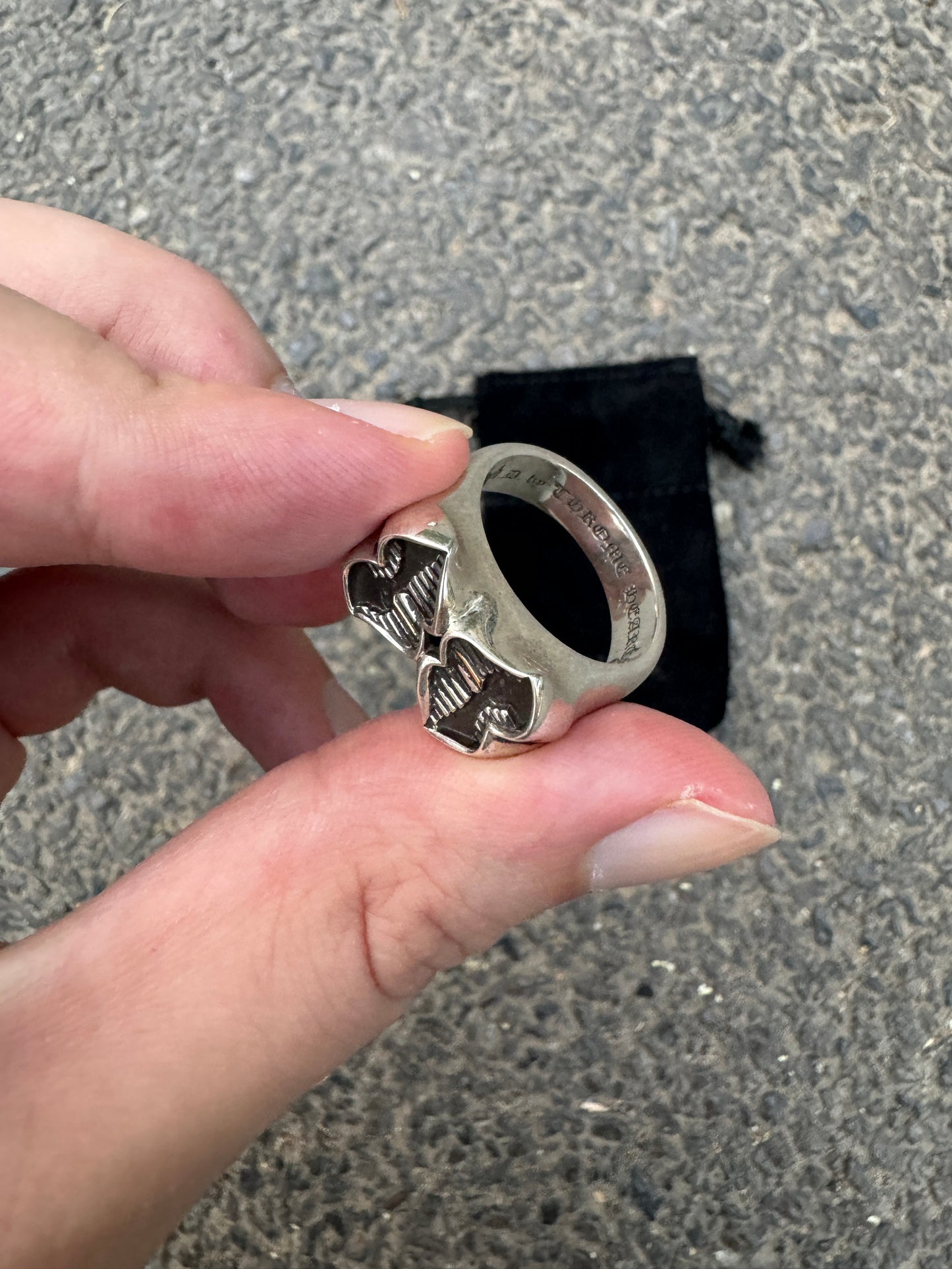 Chrome Hearts Double Chomper Ring