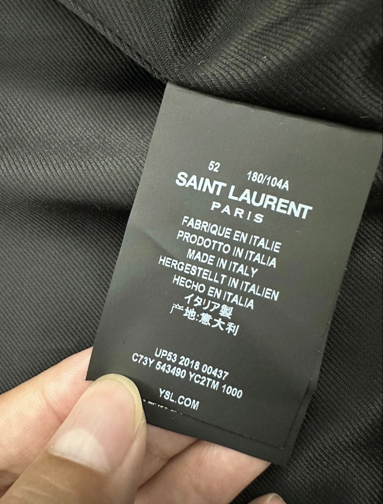 Saint Laurent AW18 Leather Trench Coat