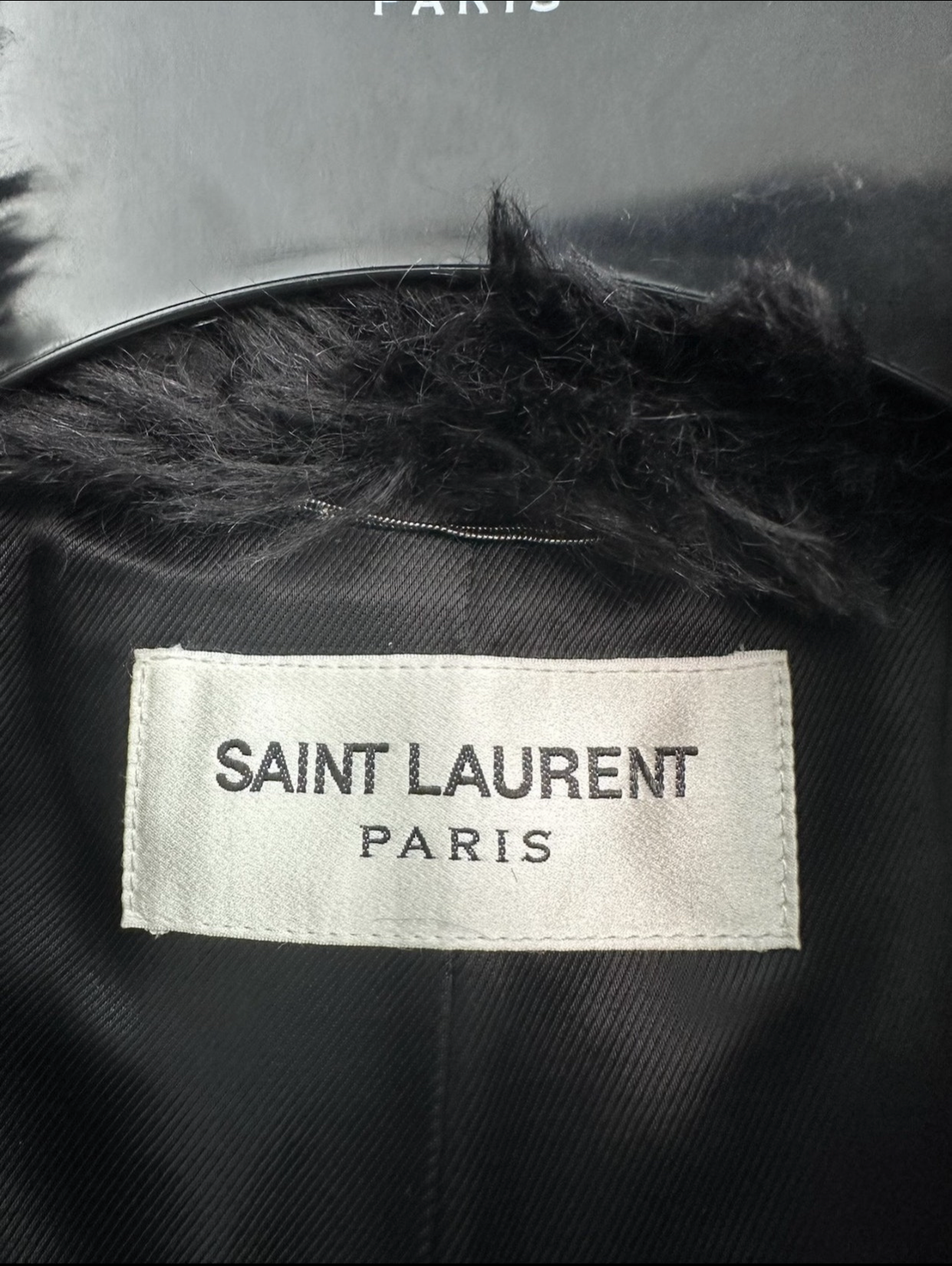 Saint Laurent Paris AW18 Mohair Fur Coat