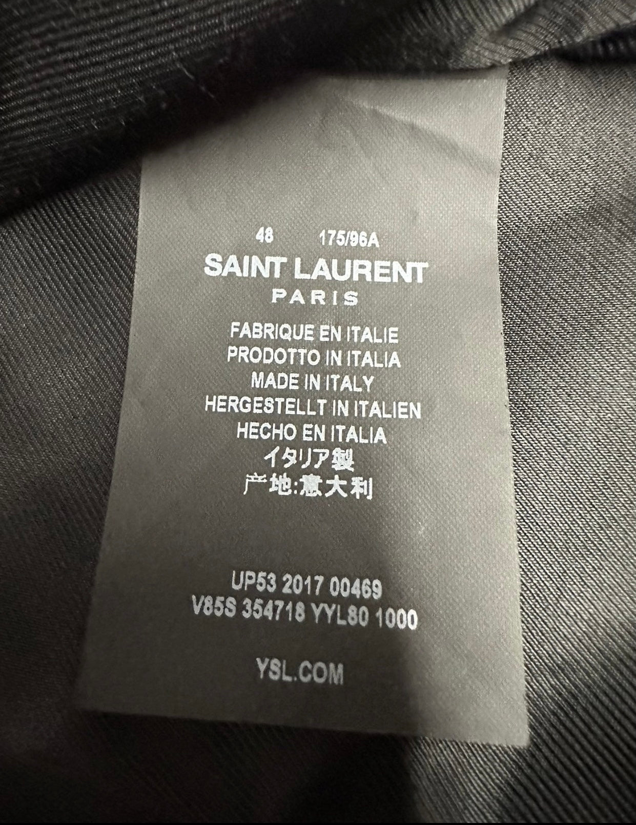 Saint Laurent Paris LO1 Leather Jacket