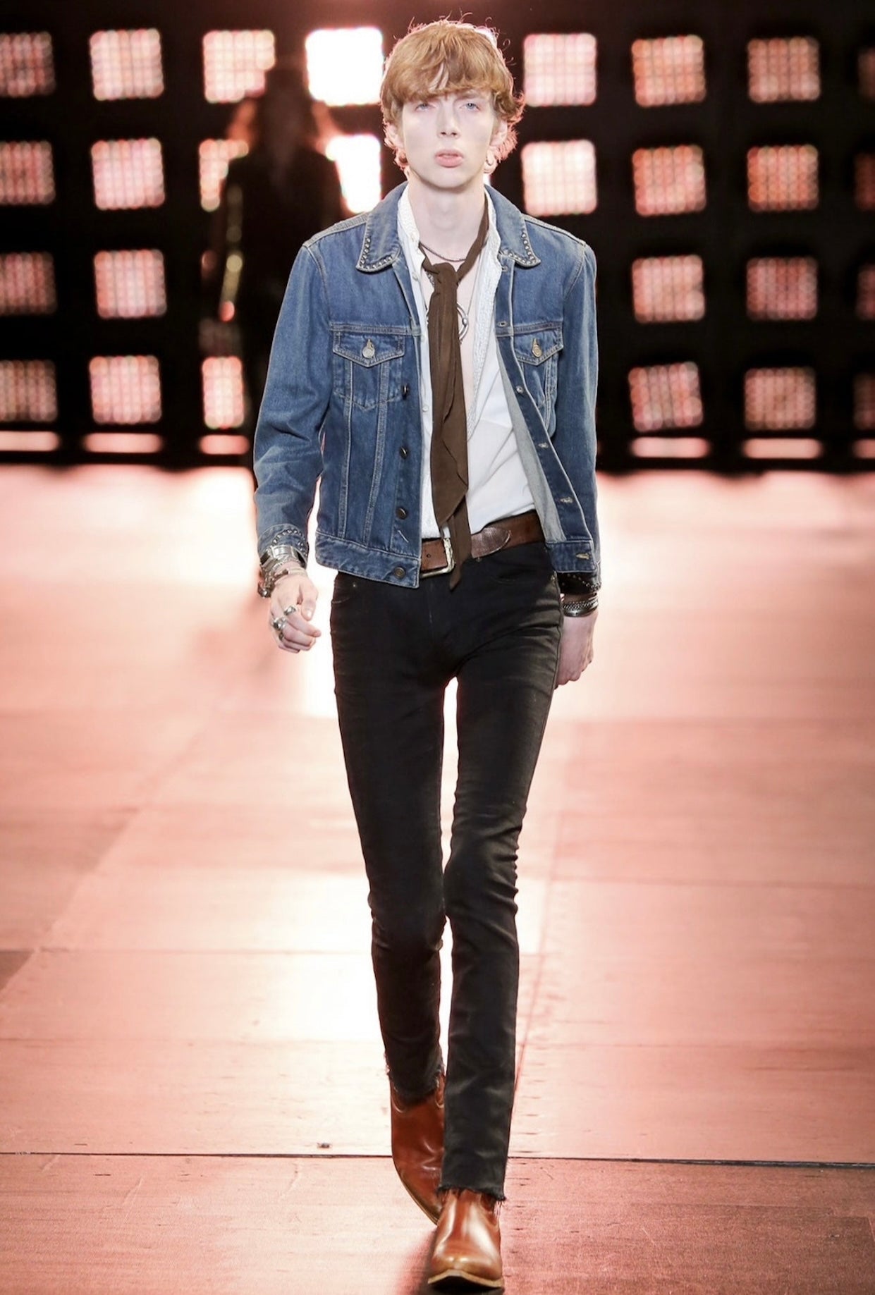 Saint Laurent SS15 Runway Chrystal Denim
Jacket