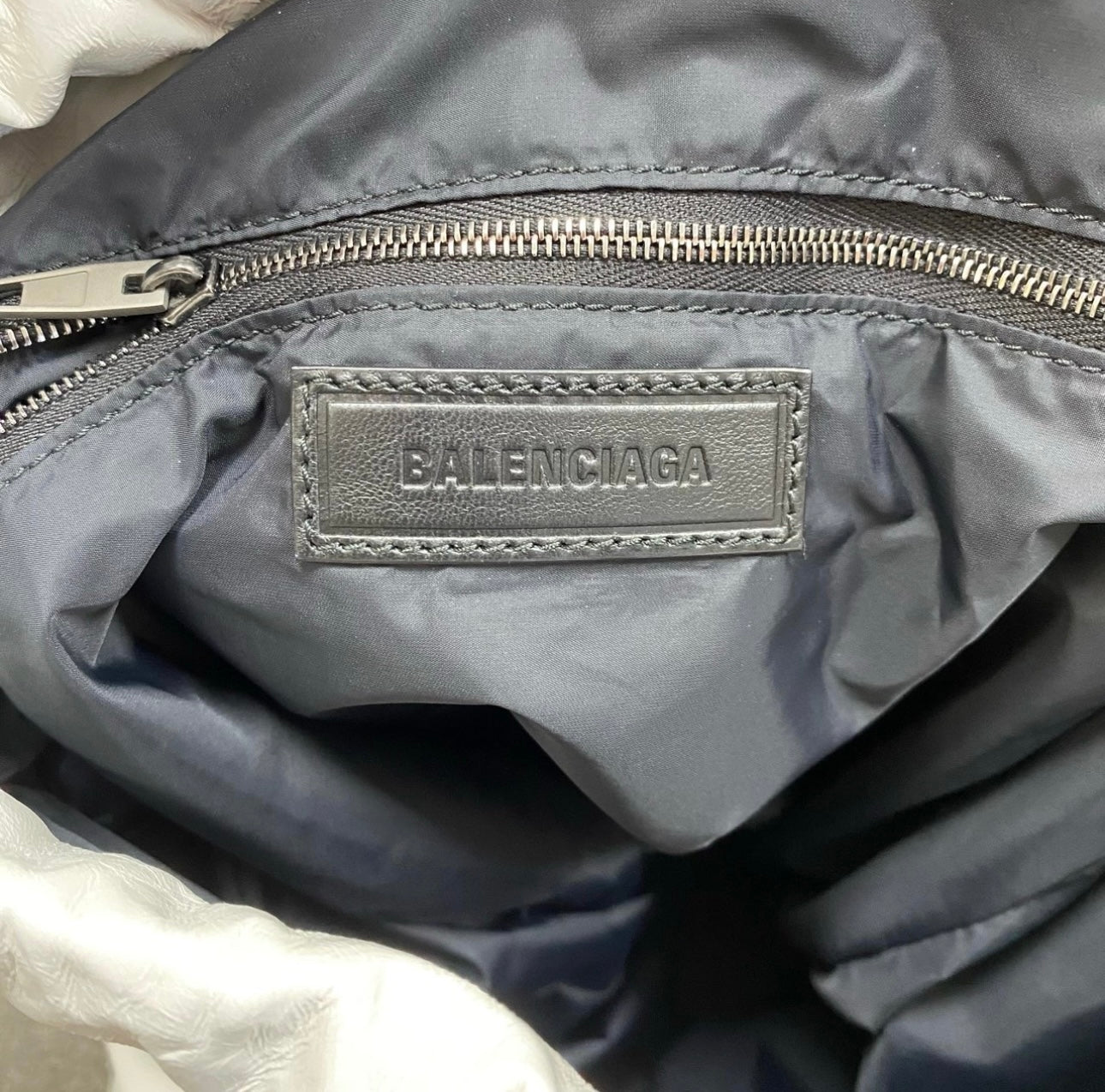 Balenciaga FW22 Leather Trash Bag