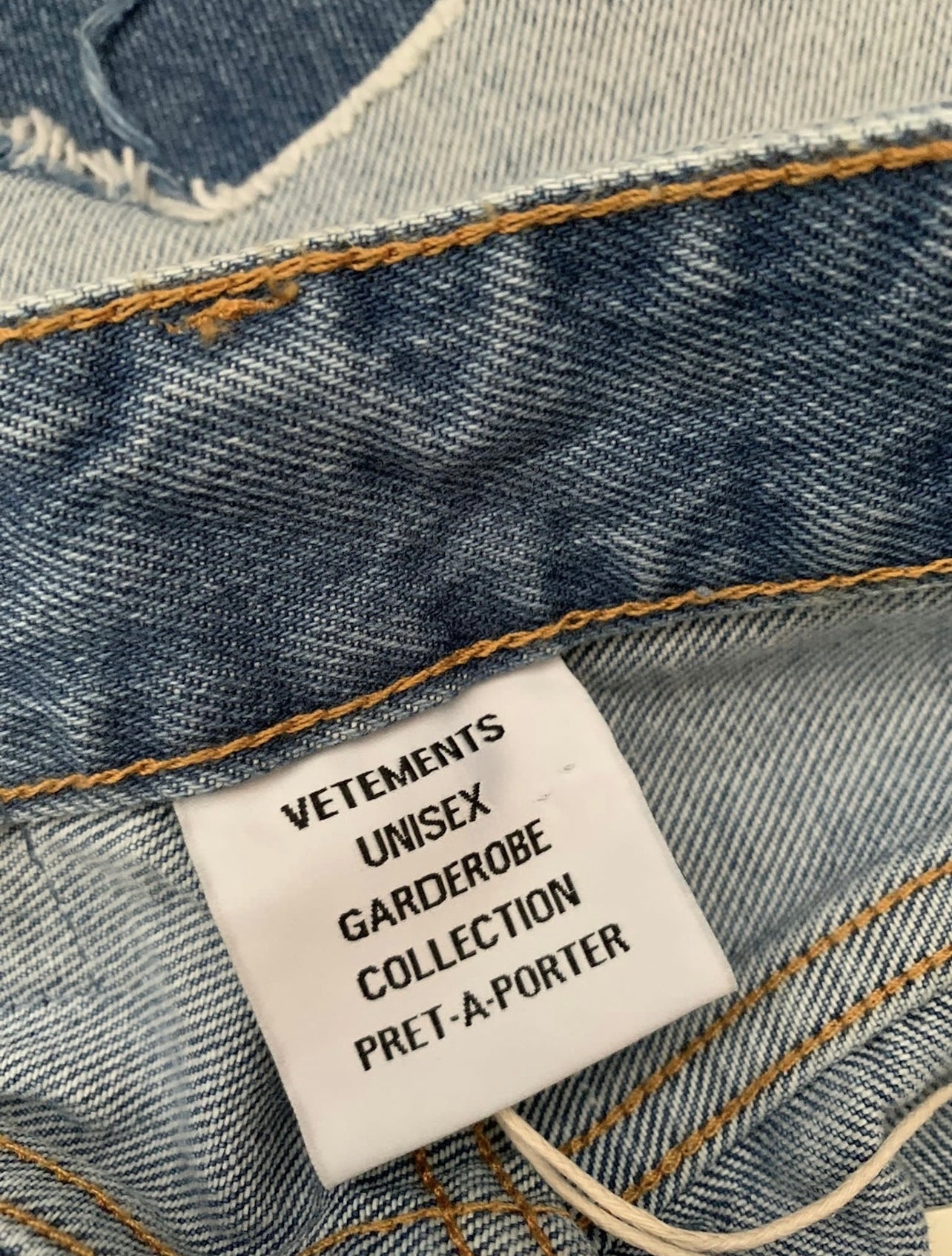 Vetements Destroyed Denim