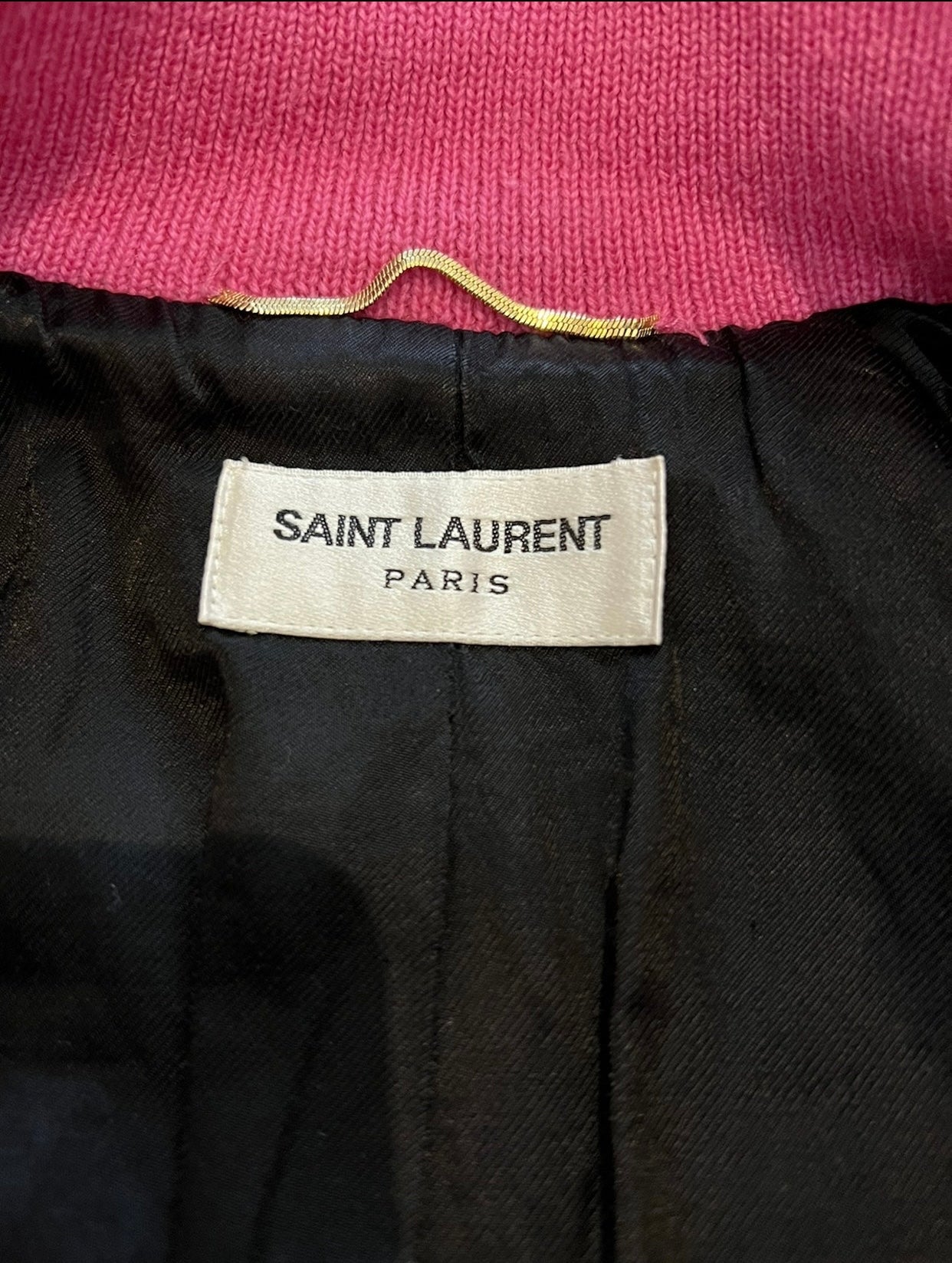 Saint Laurent Paris Teddy Jacket PINK Hedi Slimane