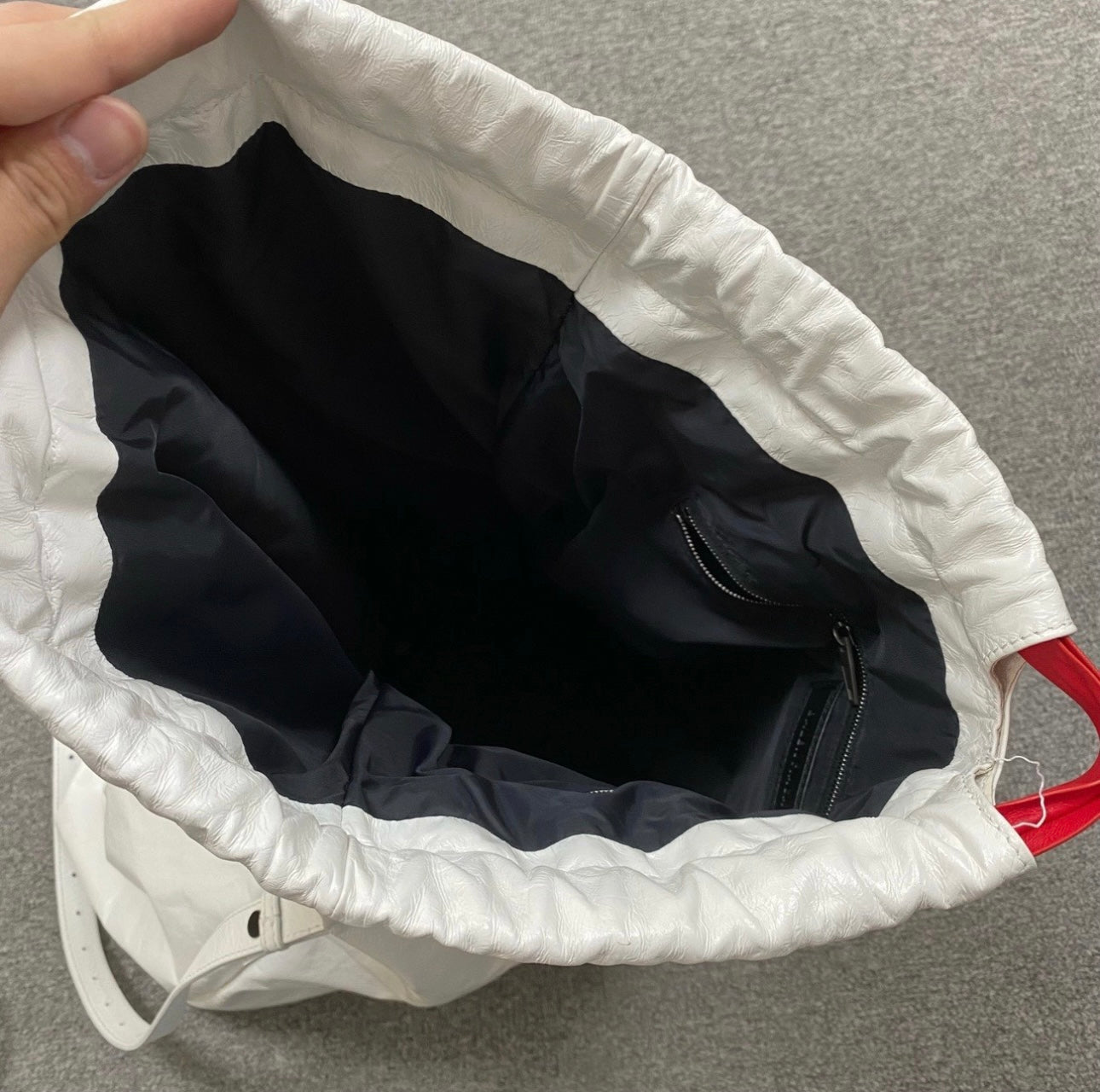 Balenciaga FW22 Leather Trash Bag