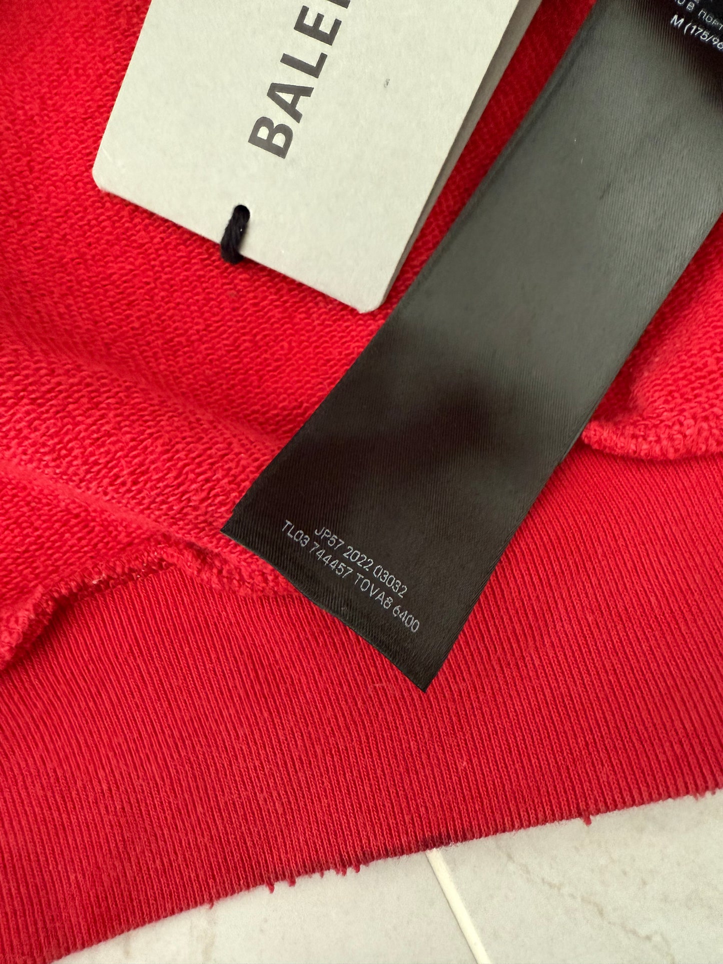 Balenciaga SS23 Red Skate Graffiti Zip Hoodie Sz.M