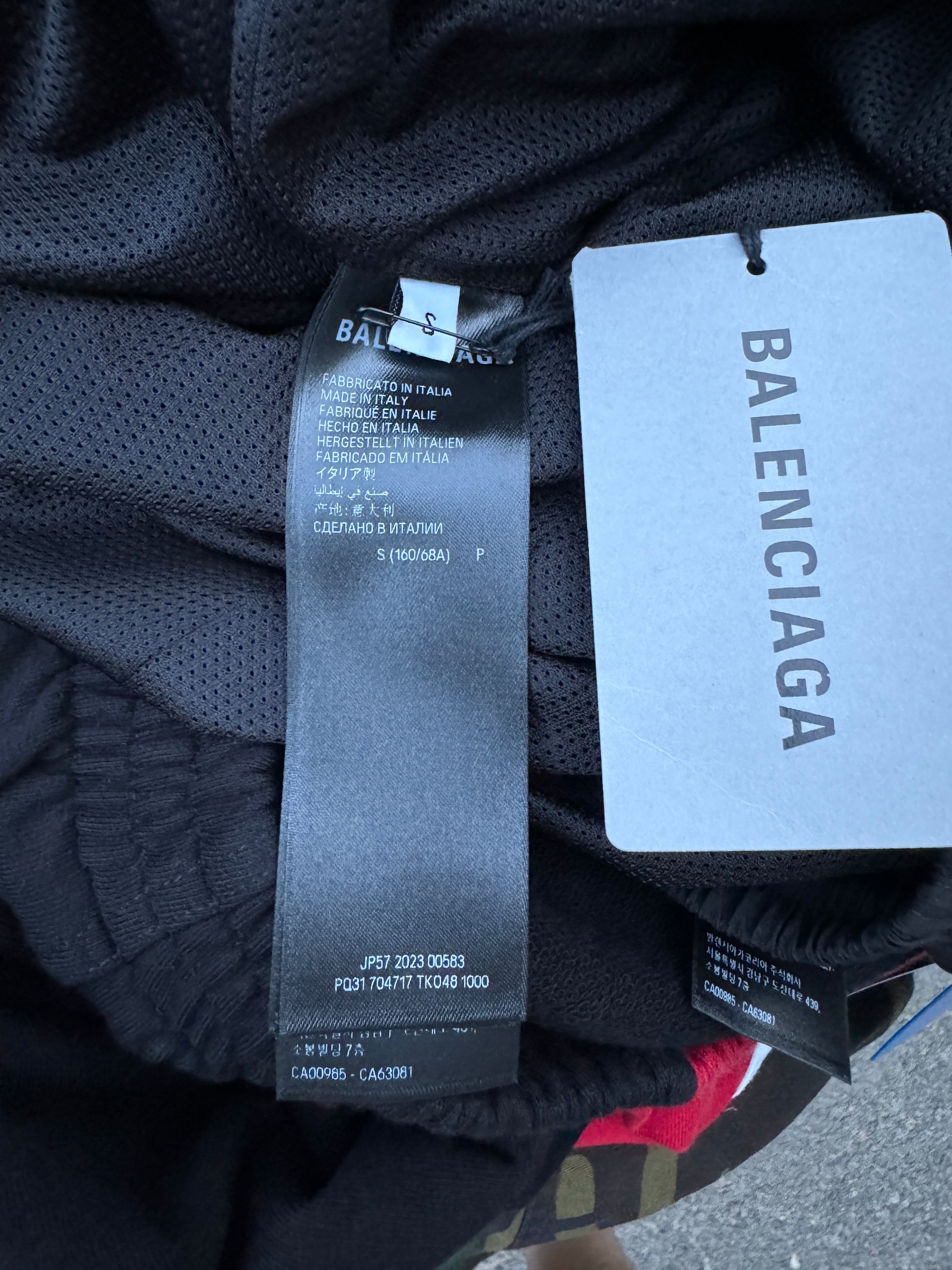 Balenciaga 3B Black Logo Shorts